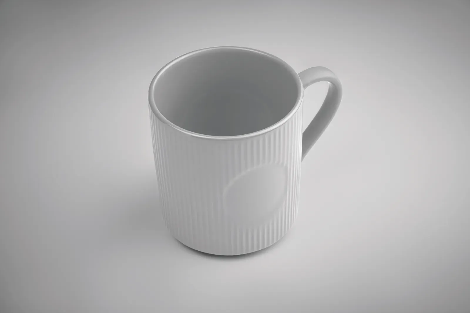 Ribmug – Ceramic Stackable Mug — White