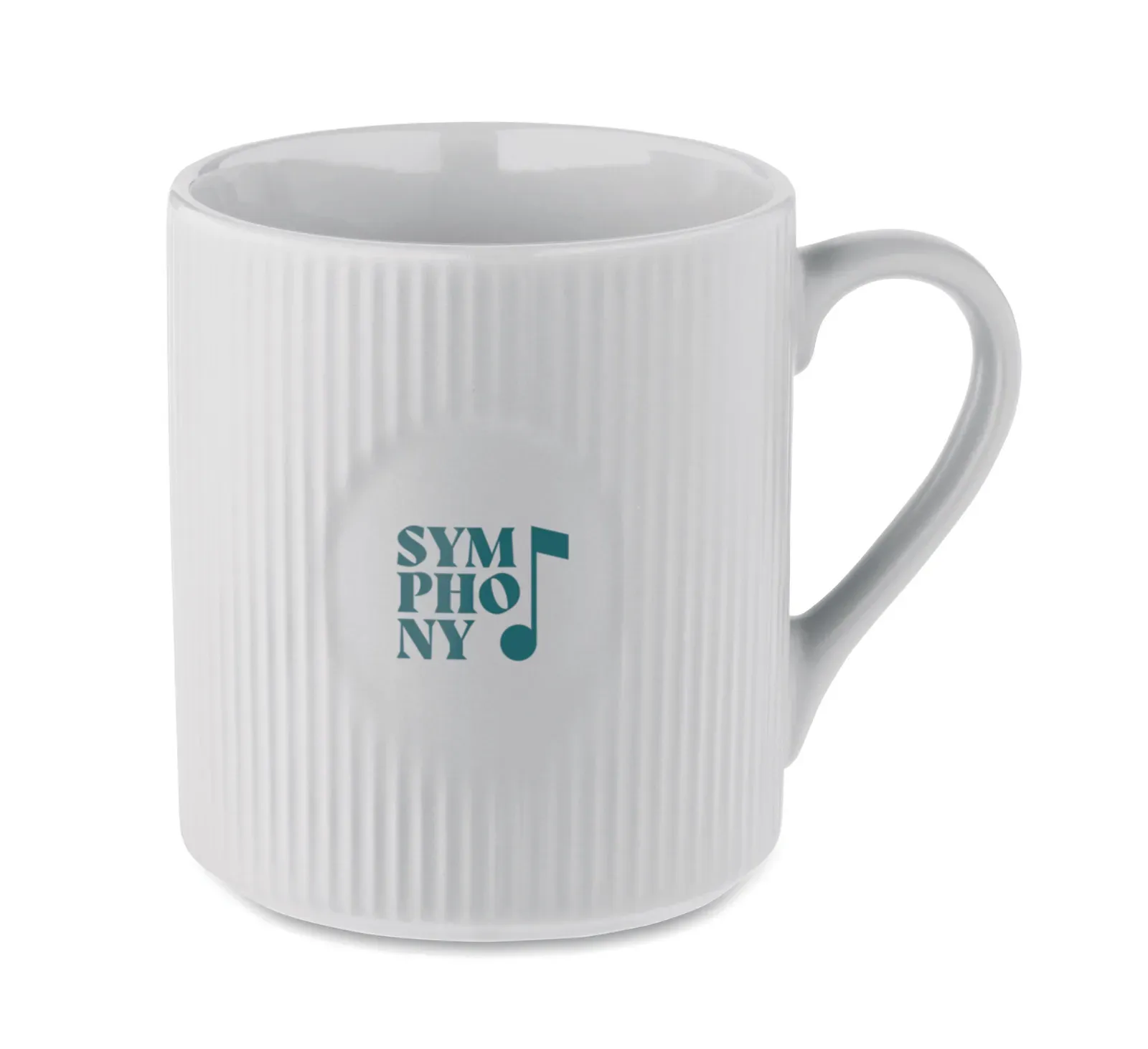 Ribmug – Ceramic Stackable Mug — White