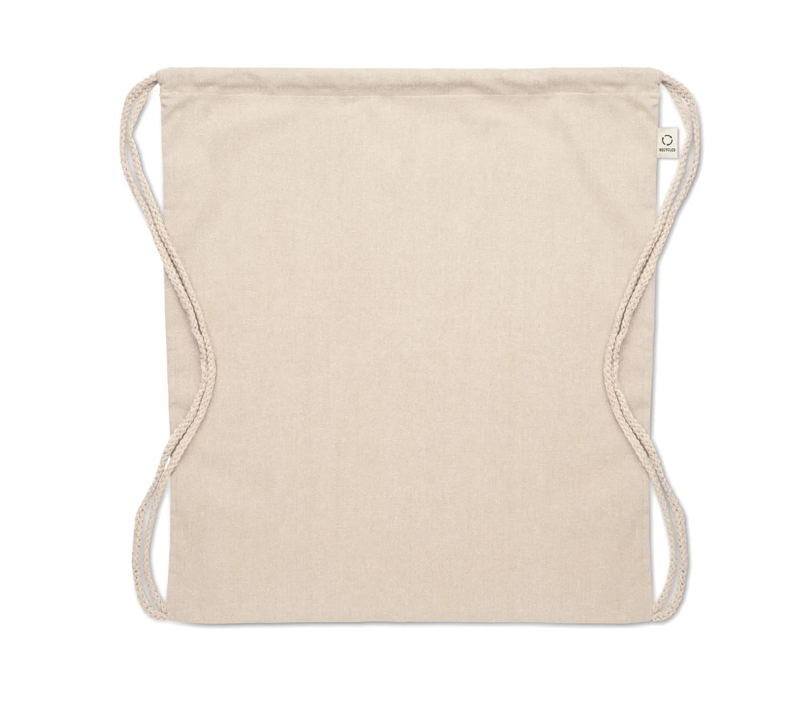 RPET Drawstring Bag Cabetri with 140 Gr/M² 37X41 cm MO2401 Drawstring Bag — Beige