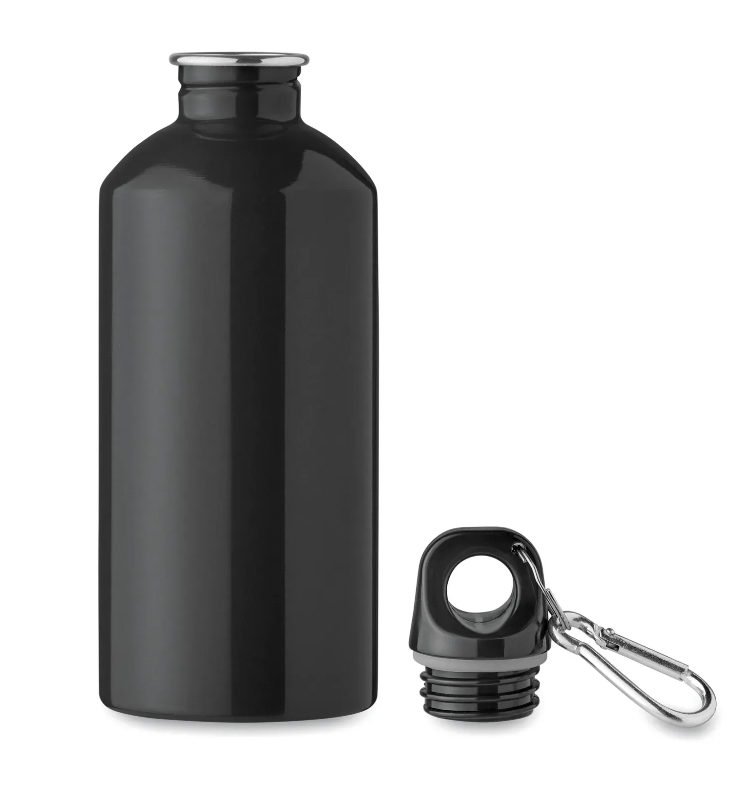 Remid Moss – Single Layer Bottle in Recycled Stainless Steel (90% Recycled Stainless Steel and 10% Stainless Steel) — Black