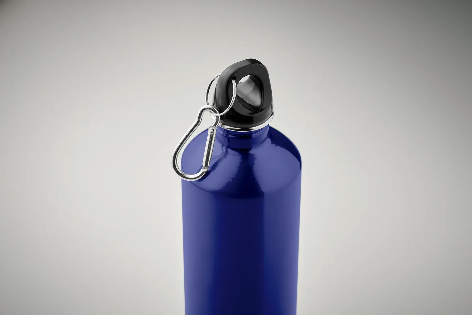 Rebig Moss – Single Wall Recycled Stainless Steel Bottle (90% Recycled Stainless Steel and 10% Stainless Steel) with Carabiner — Blue