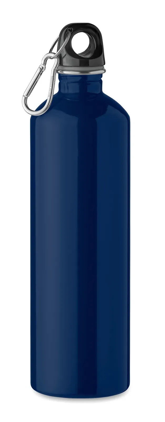 Rebig Moss – Single Wall Recycled Stainless Steel Bottle (90% Recycled Stainless Steel and 10% Stainless Steel) with Carabiner — French Navy