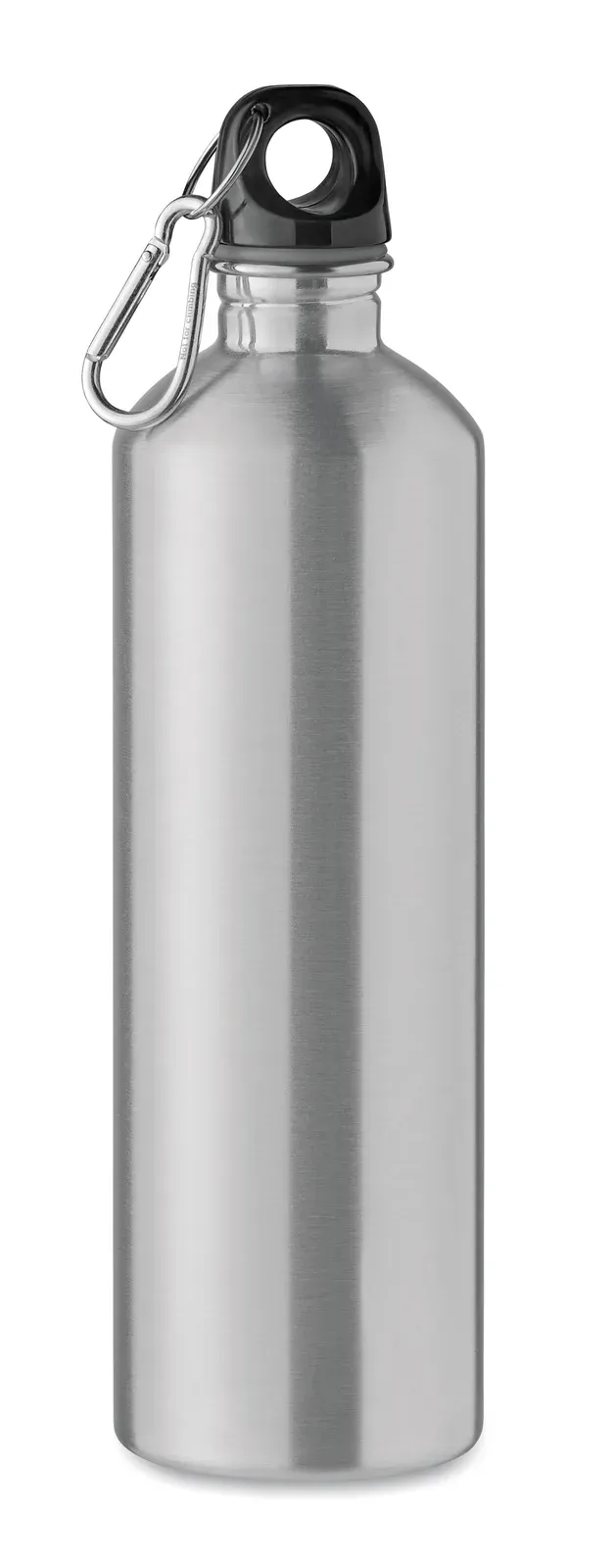 Rebig Moss – Single Wall Recycled Stainless Steel Bottle (90% Recycled Stainless Steel and 10% Stainless Steel) with Carabiner — Matt Silver