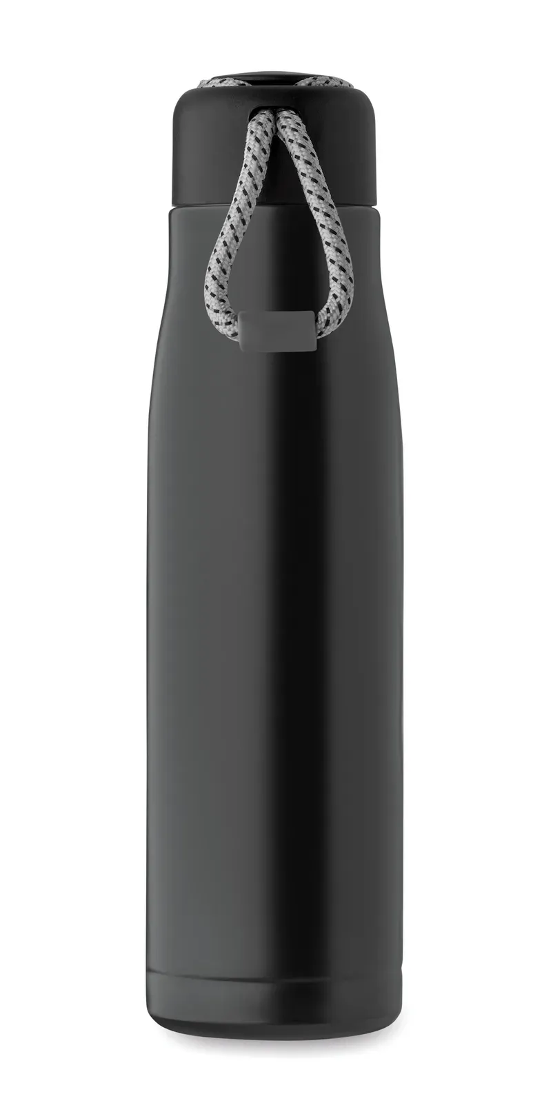 Cordle – Double Wall Recycled Stainless Steel Insulated Vacuum Bottle — Black