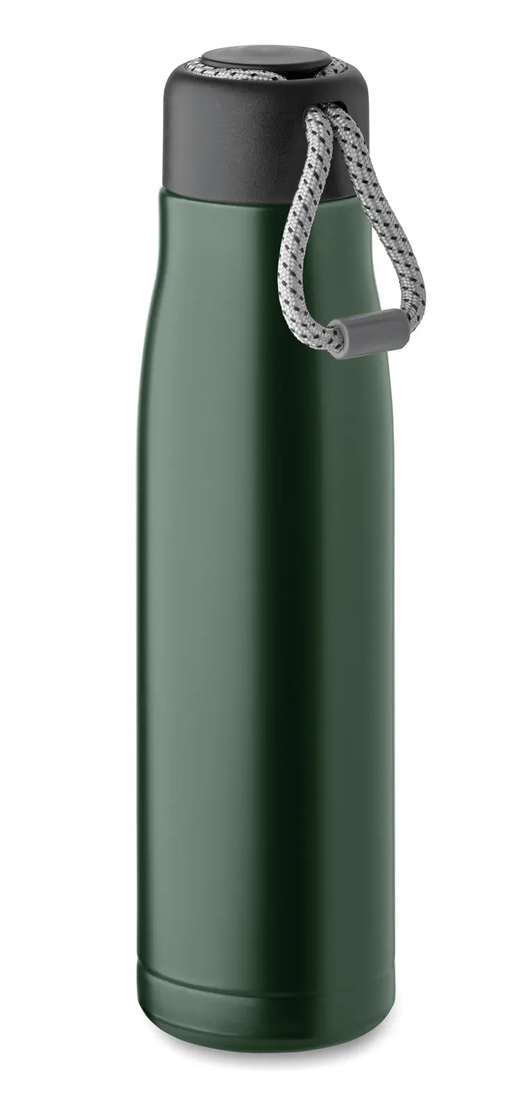 Cordle – Double Wall Recycled Stainless Steel Insulated Vacuum Bottle — Dark Green