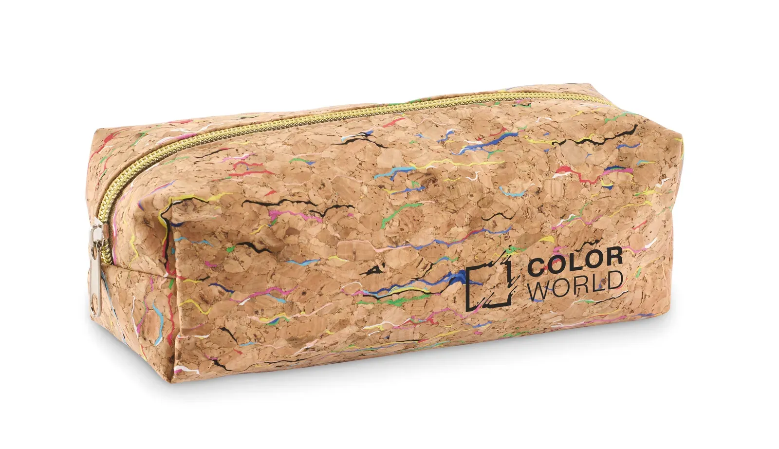 Corchaso Coloured Cork Pencil Case — Beige