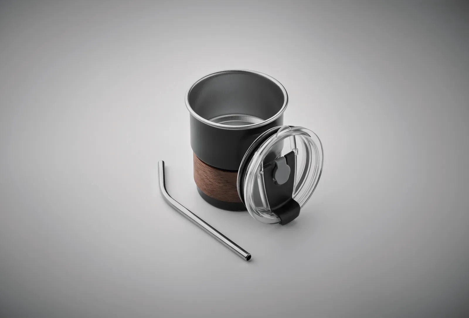 Mate – Single Wall Tumbler in Recycled Stainless Steel (90% Recycled Stainless Steel and 10% Stainless Steel) — Black