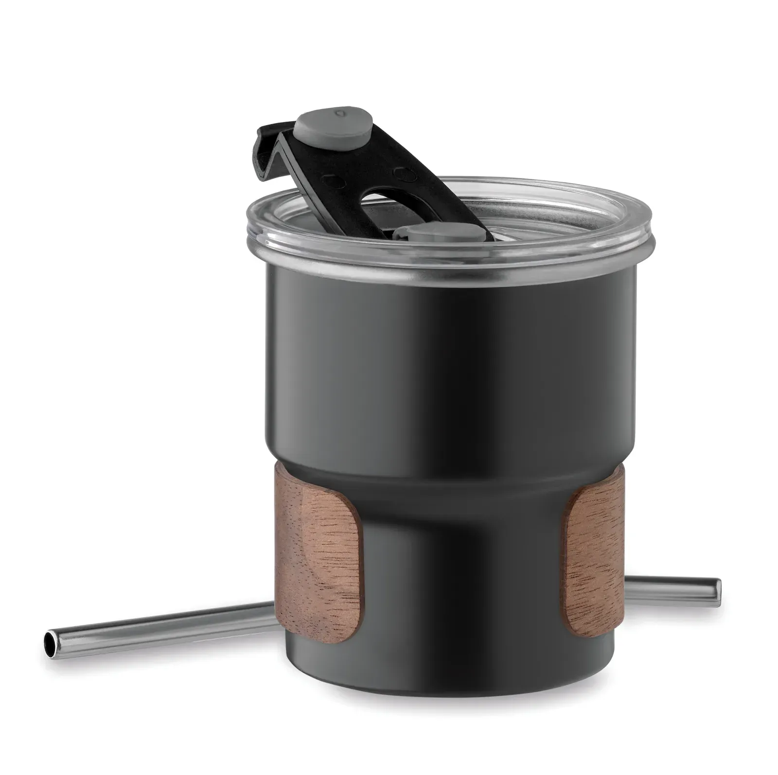 Mate – Single Wall Tumbler in Recycled Stainless Steel (90% Recycled Stainless Steel and 10% Stainless Steel) — Black