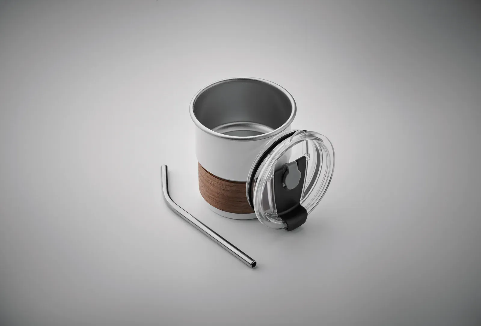 Mate – Single Wall Tumbler in Recycled Stainless Steel (90% Recycled Stainless Steel and 10% Stainless Steel) — White