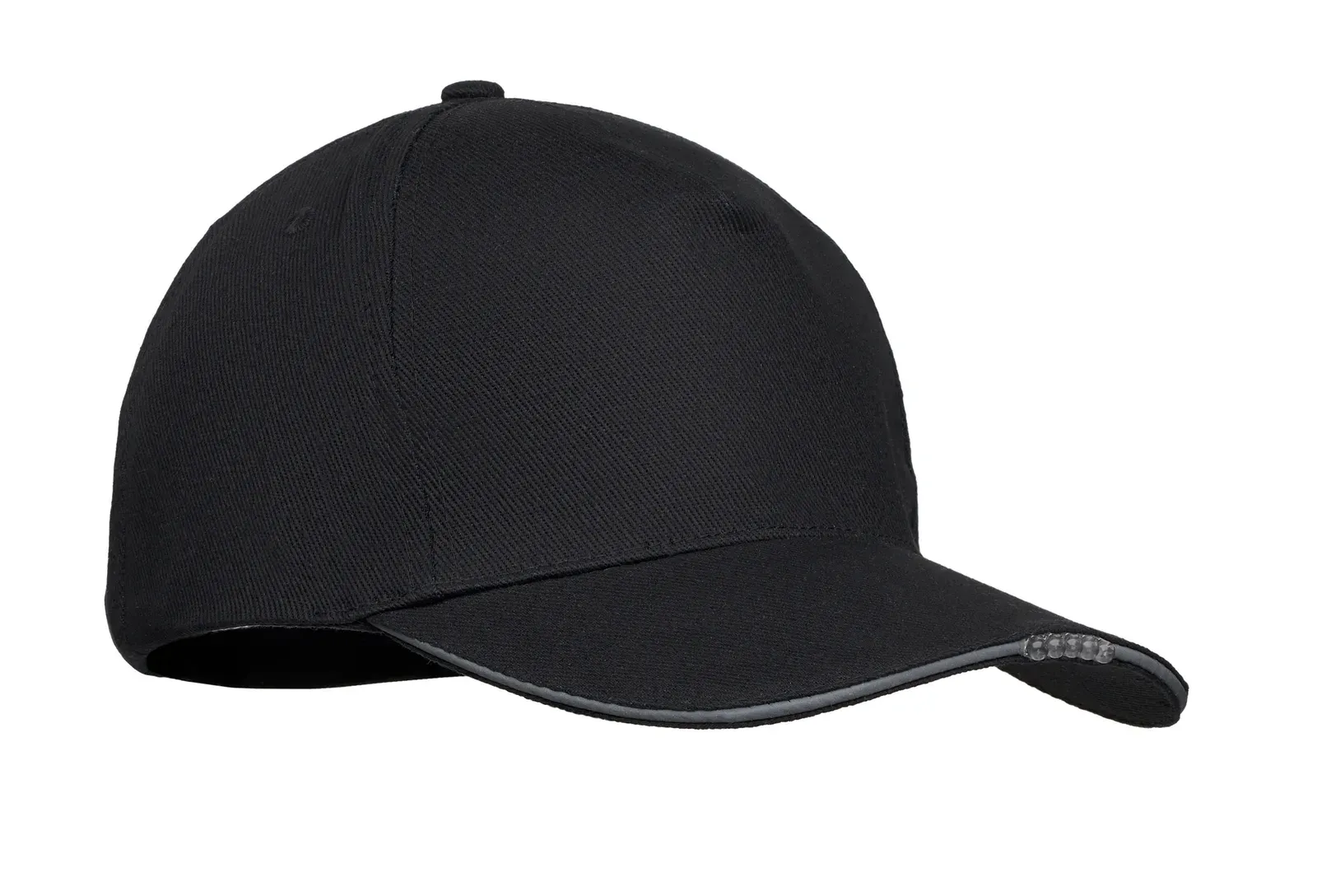 Luzcap 5-LED Light-Up Baseball Cap — Black