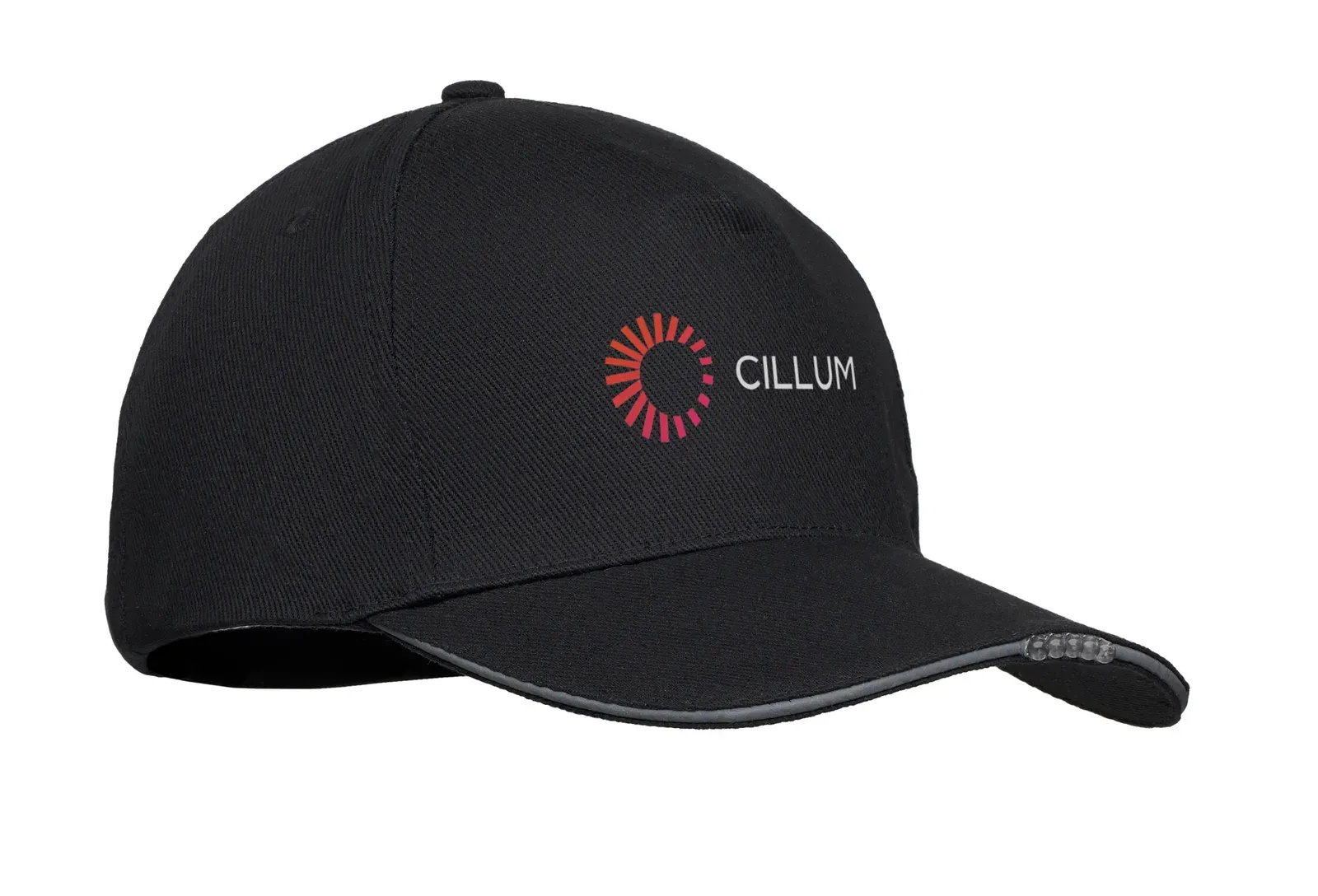Luzcap 5-LED Light-Up Baseball Cap — Black