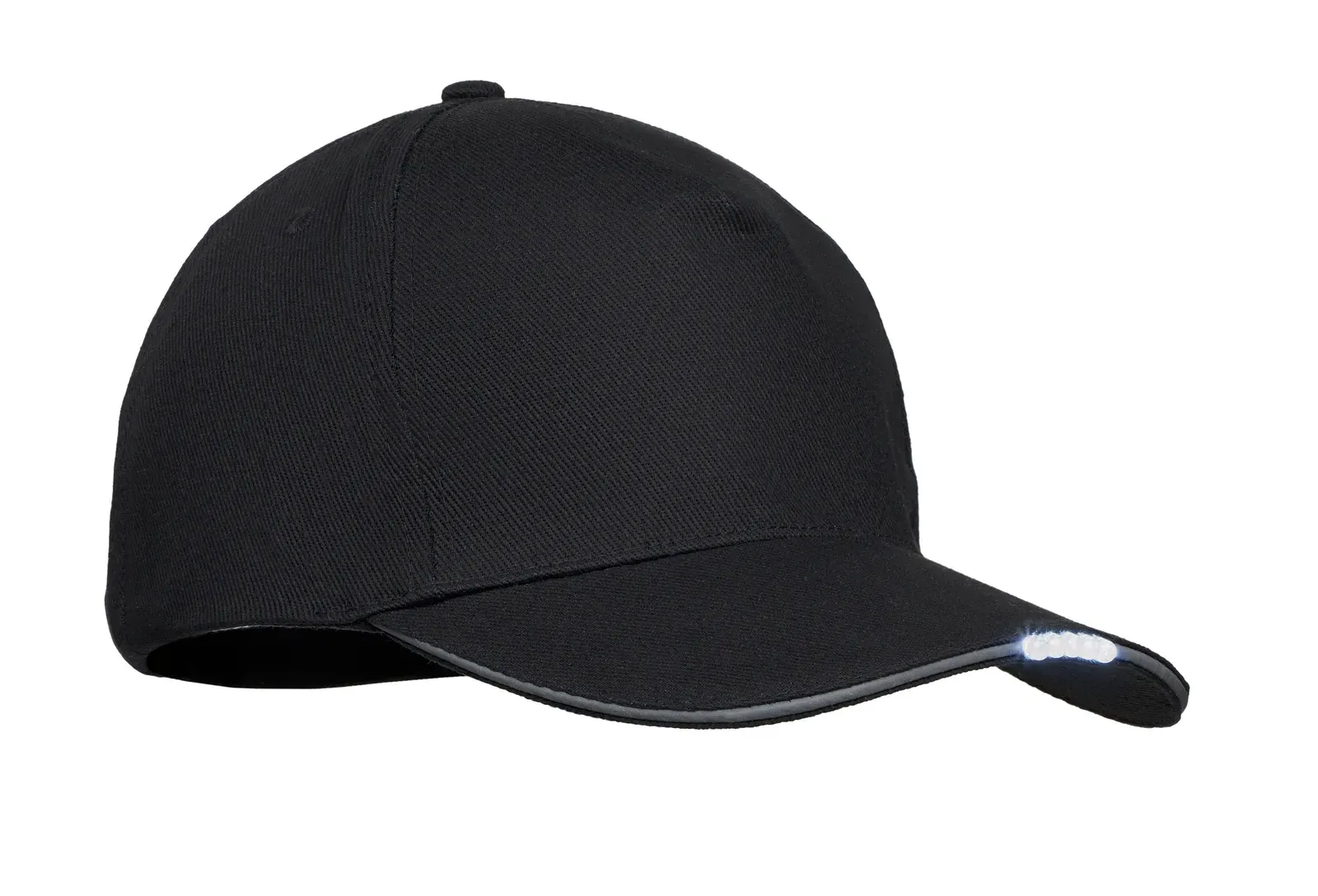 Luzcap 5-LED Light-Up Baseball Cap — Black
