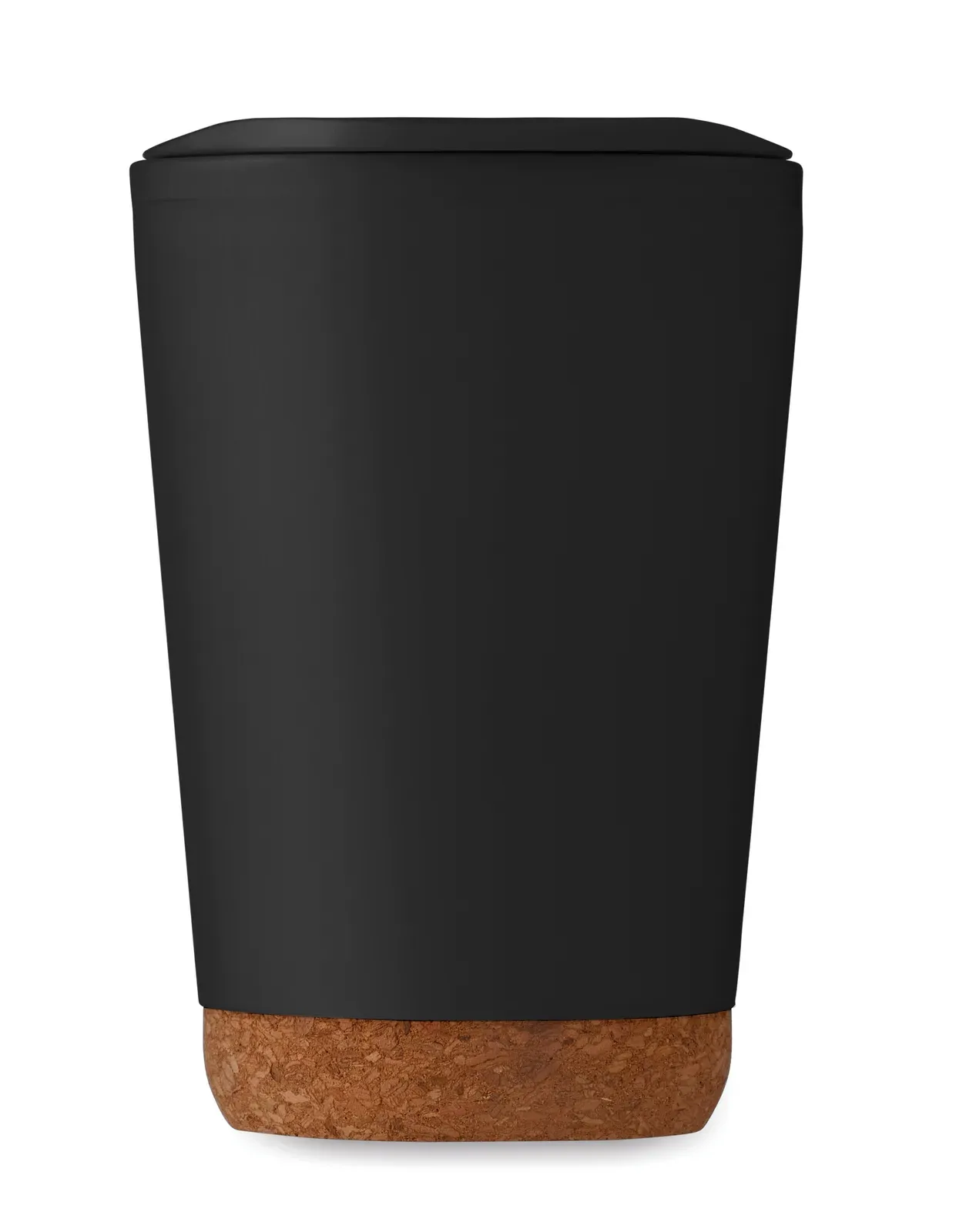 Co – Double Wall Tumbler in PP with Slide Cover Mouthpiece Lid in PS and ABS — Black