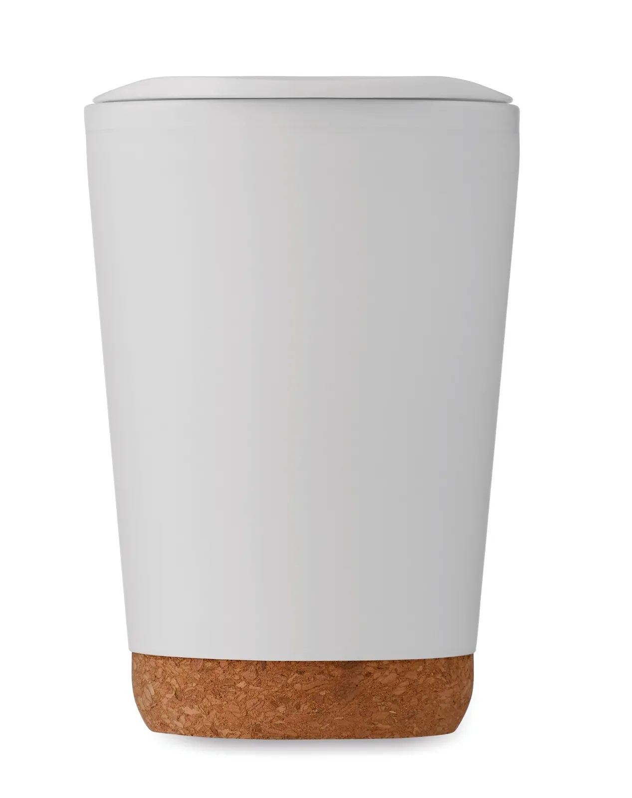 Co – Double Wall Tumbler in PP with Slide Cover Mouthpiece Lid in PS and ABS — White