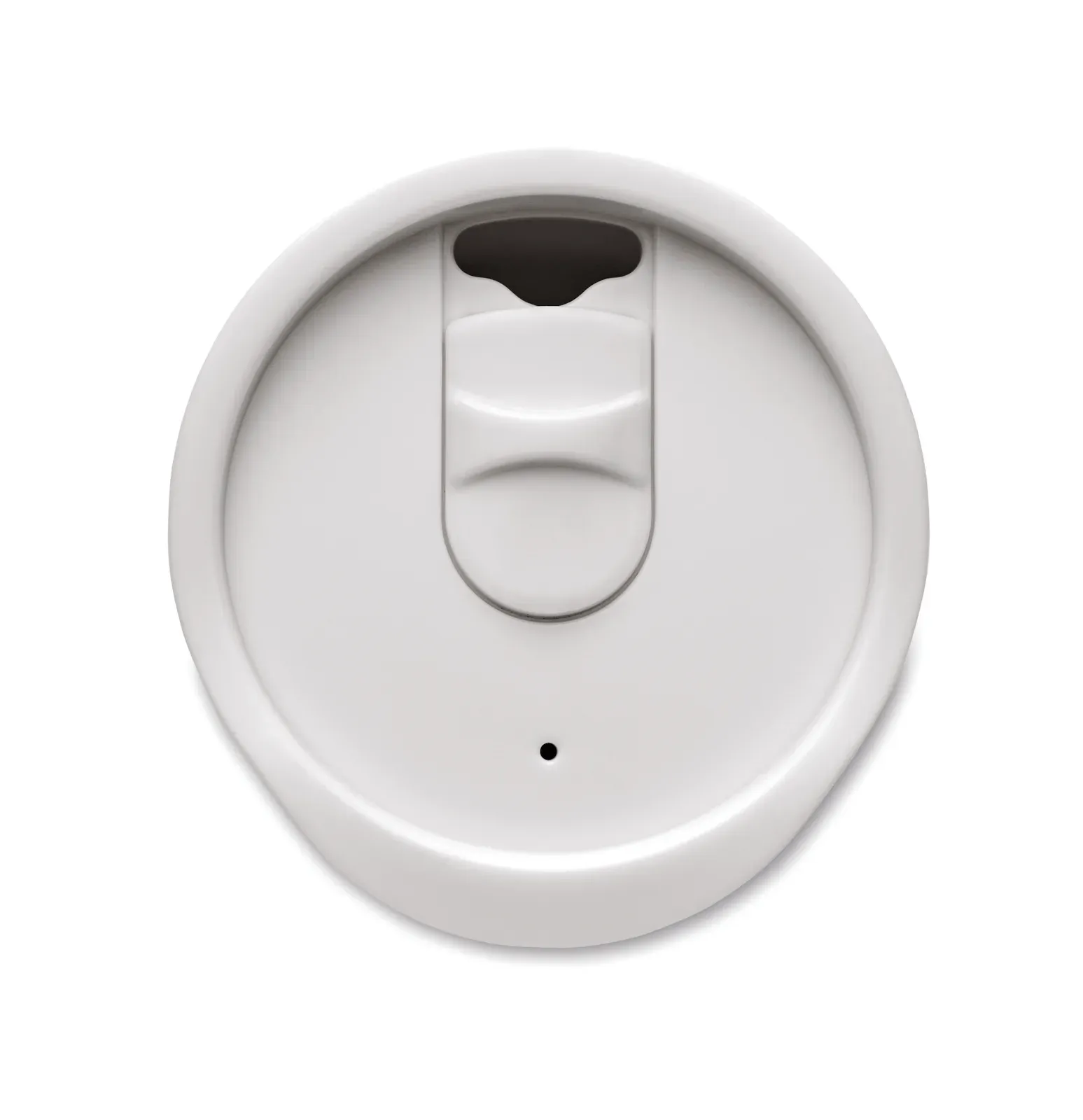 Co – Double Wall Tumbler in PP with Slide Cover Mouthpiece Lid in PS and ABS — White