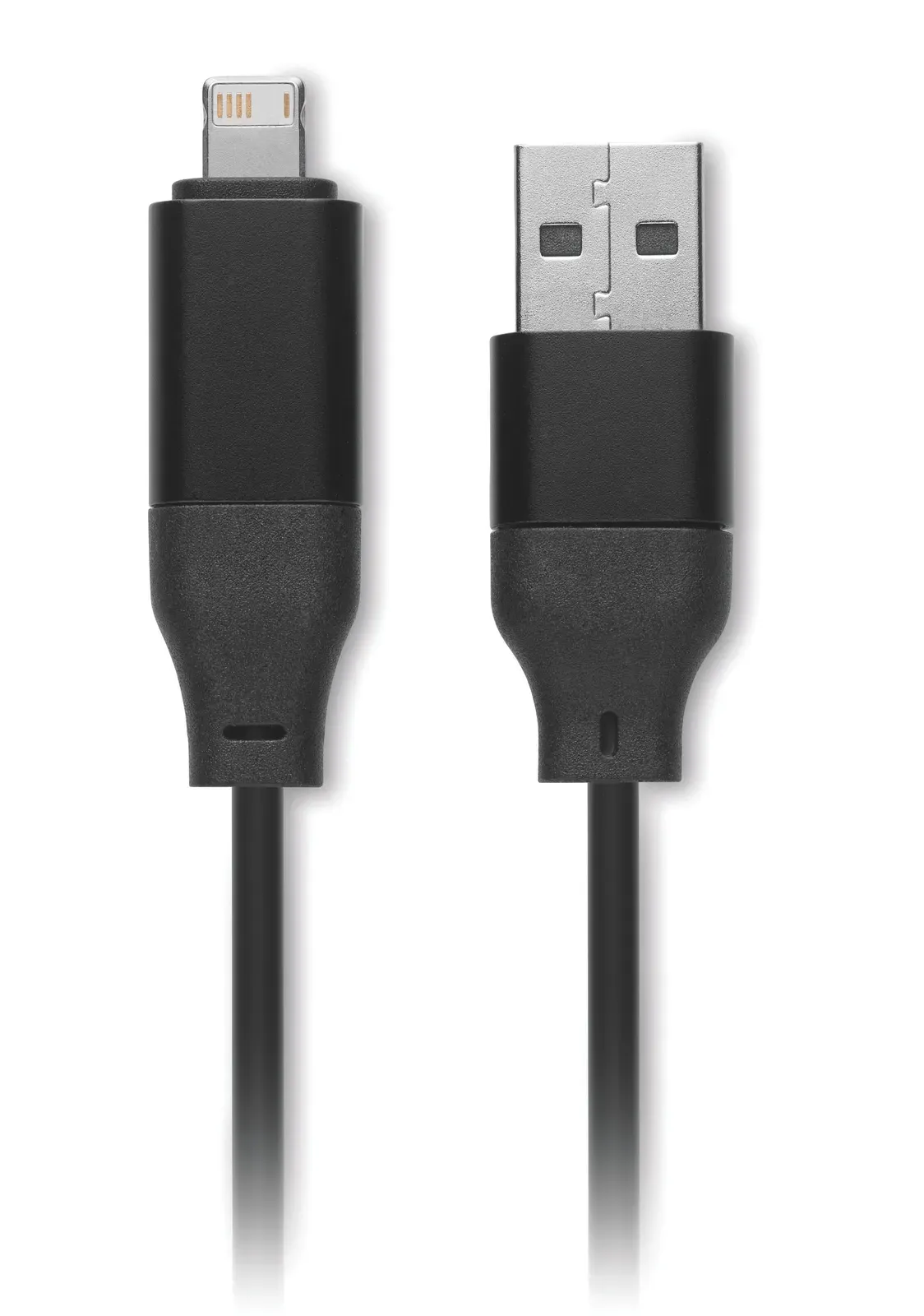 Bule 4-in-1 Bamboo Charging Cable Keyring – Watch Charging — Black