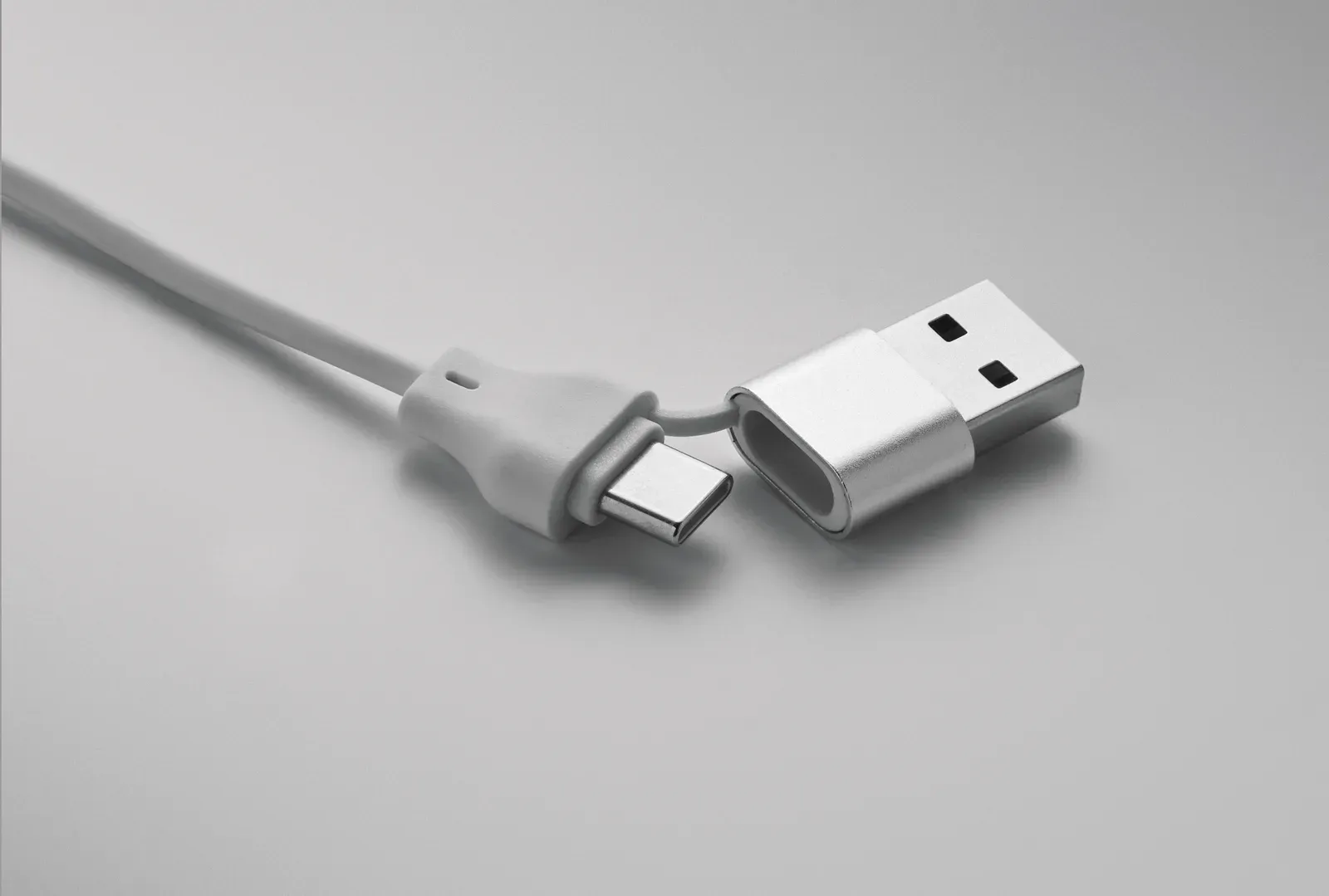 Bule 4-in-1 Bamboo Charging Cable Keyring – Watch Charging — White