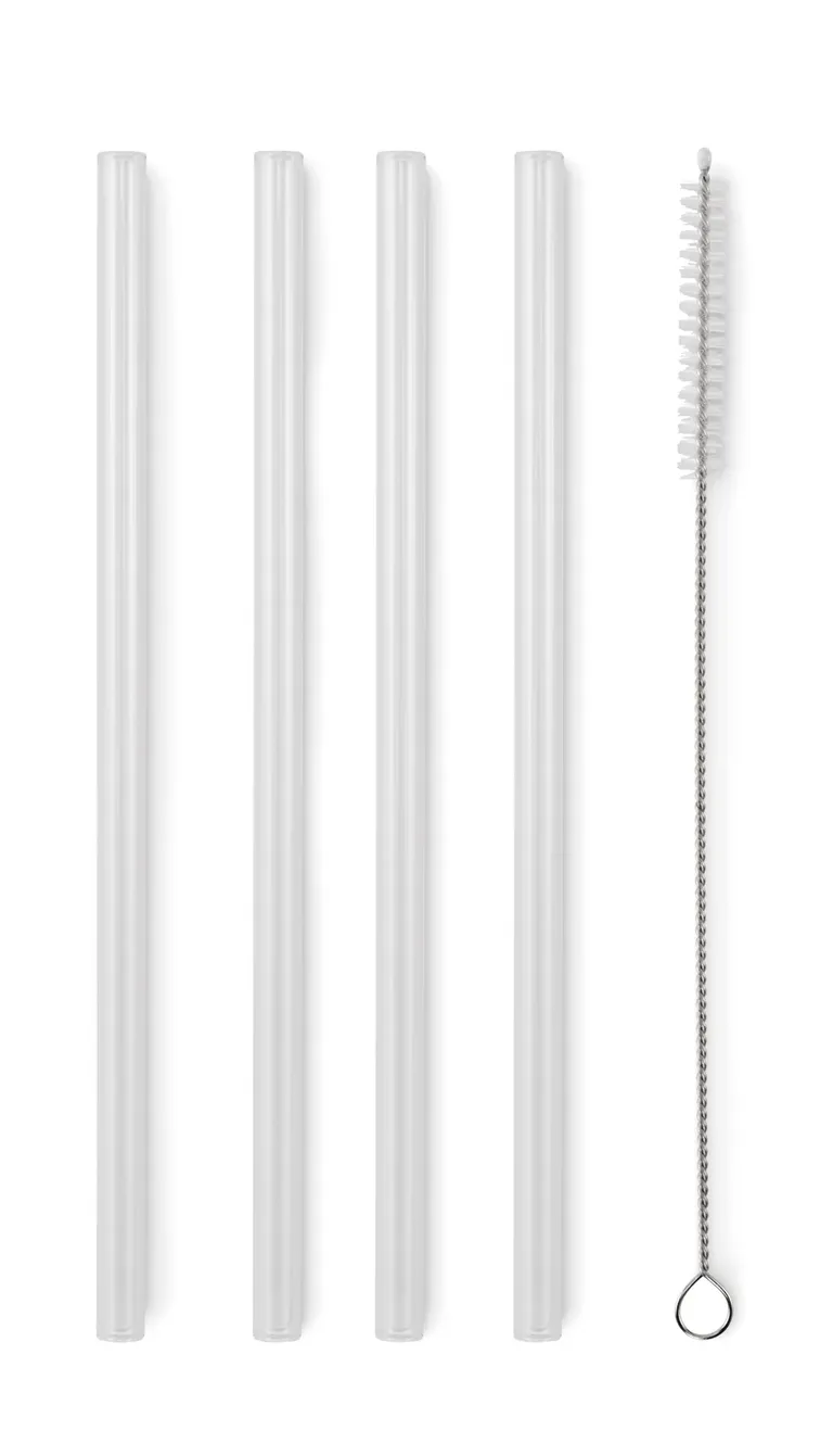Glaw – 4 Reusable Glass Straws