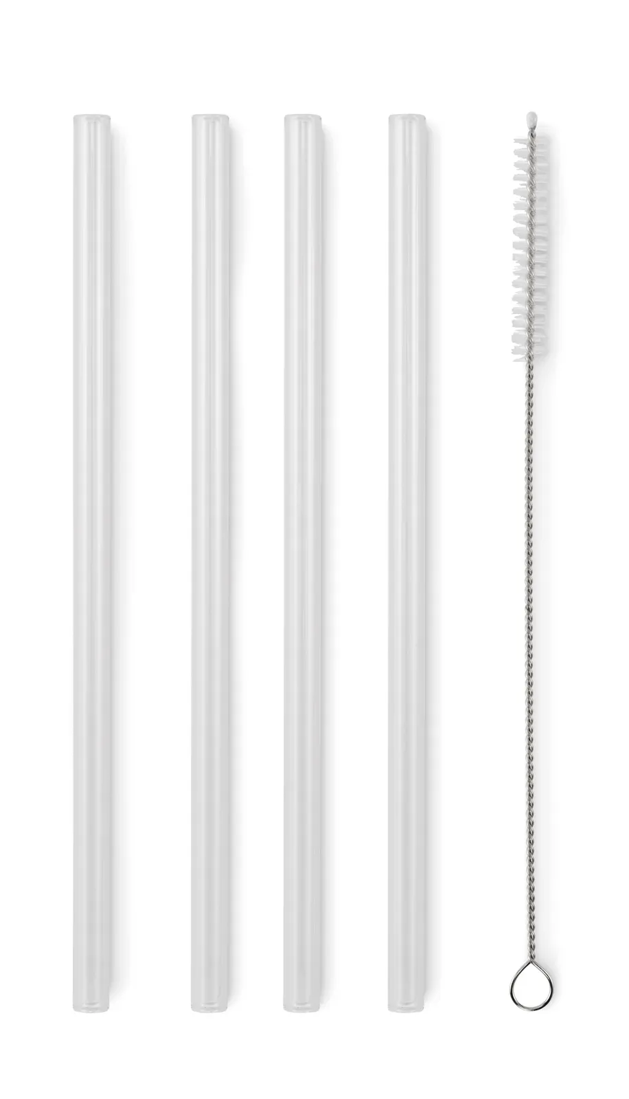 Glaw – 4 Reusable Glass Straws — Wood