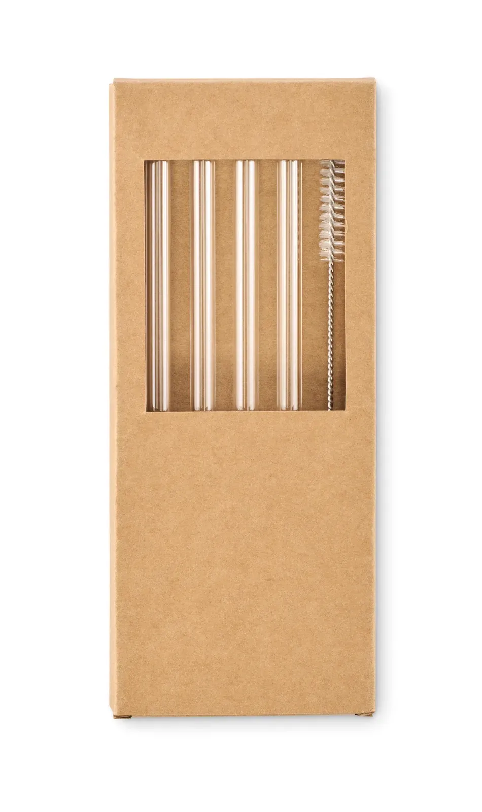 Glaw – 4 Reusable Glass Straws — Wood