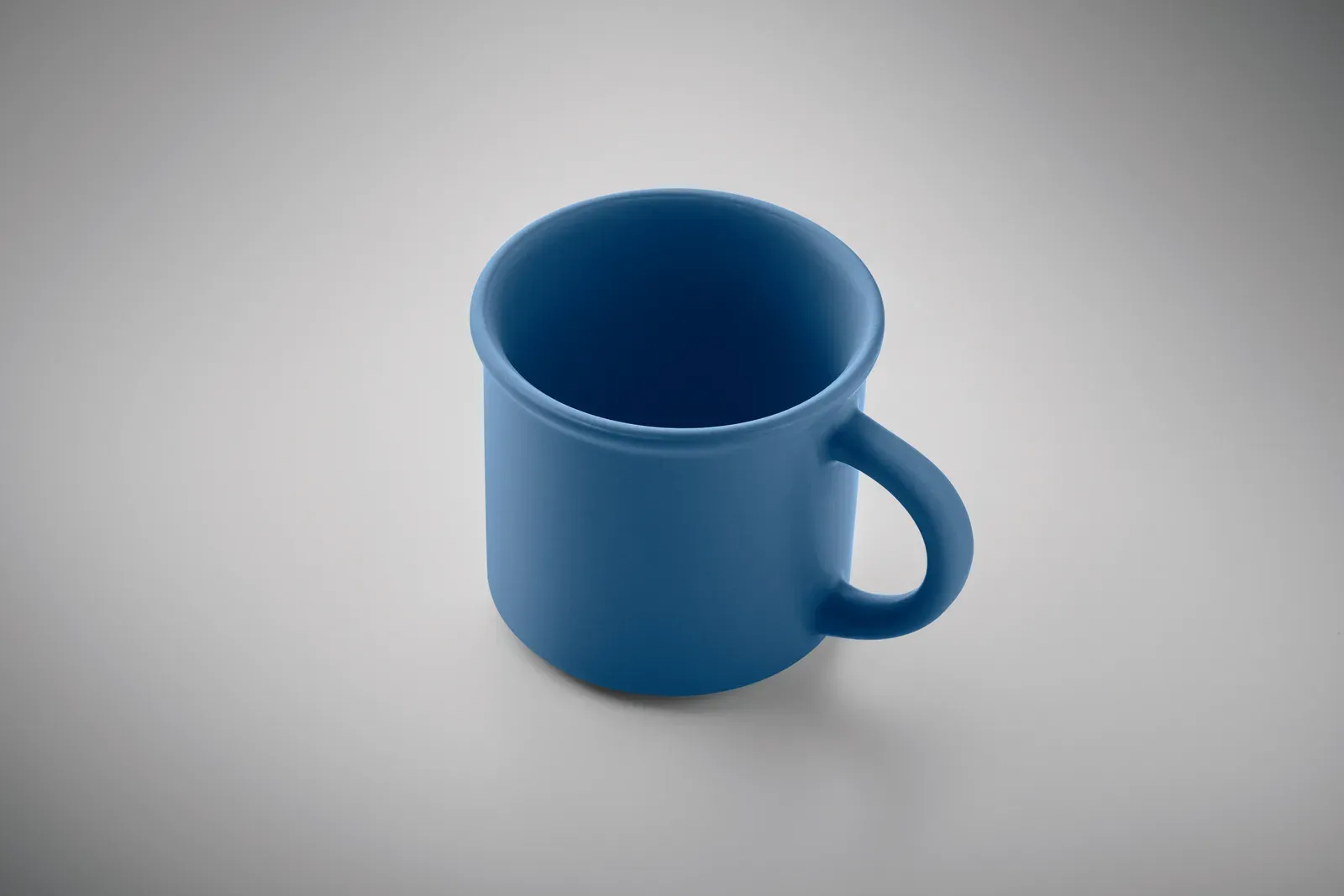 Cupage – Ceramic Vintage Style Mug in Matte Colour — Blue