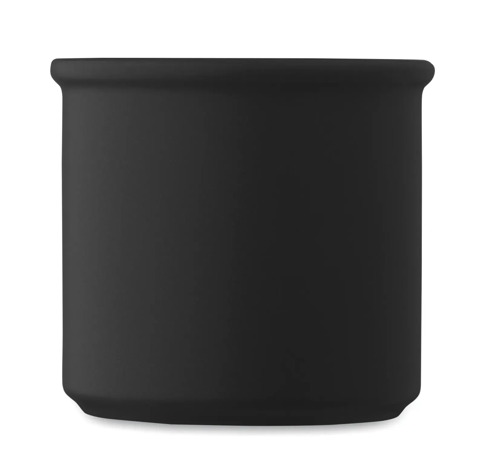 Cupage – Ceramic Vintage Style Mug in Matte Colour — Black