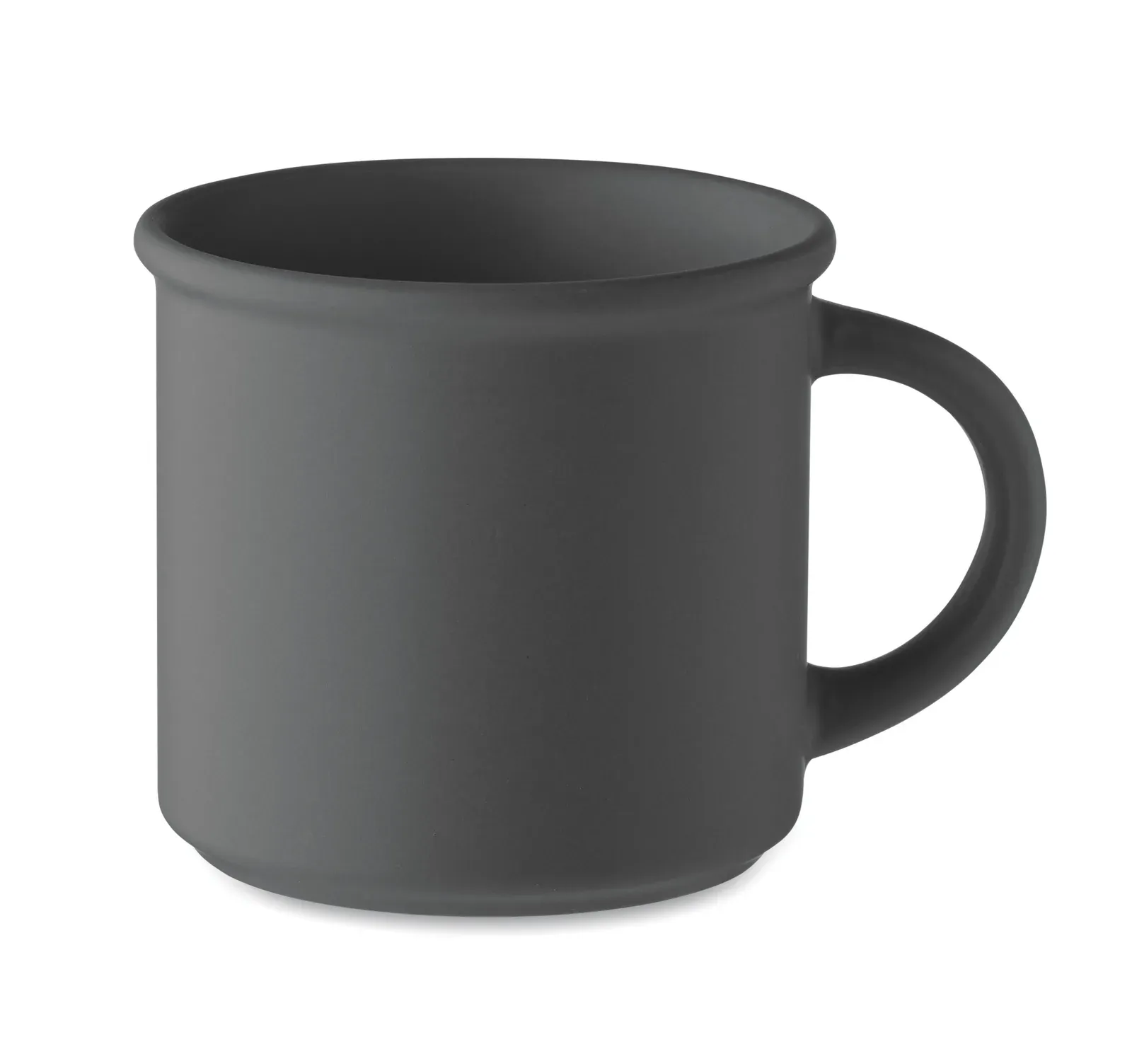 Cupage – Ceramic Vintage Style Mug in Matte Colour — Stone Grey