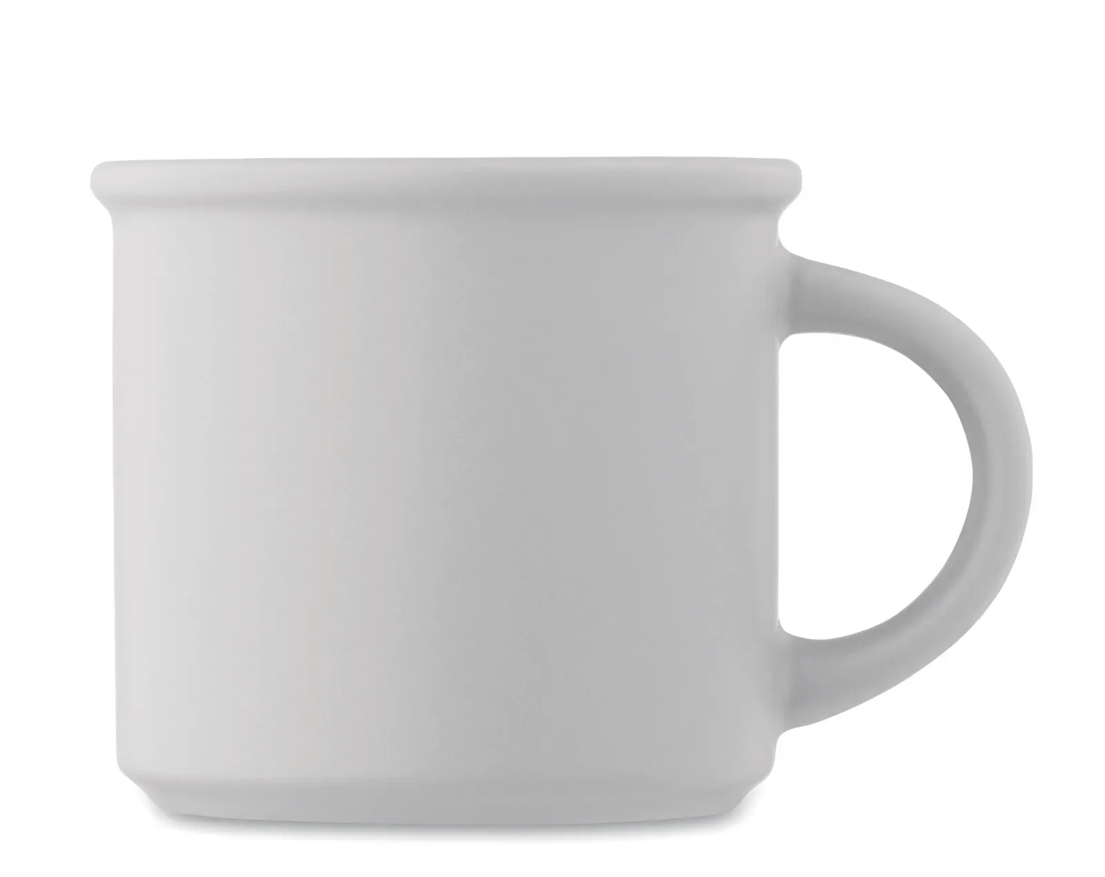 Cupage – Ceramic Vintage Style Mug in Matte Colour — White