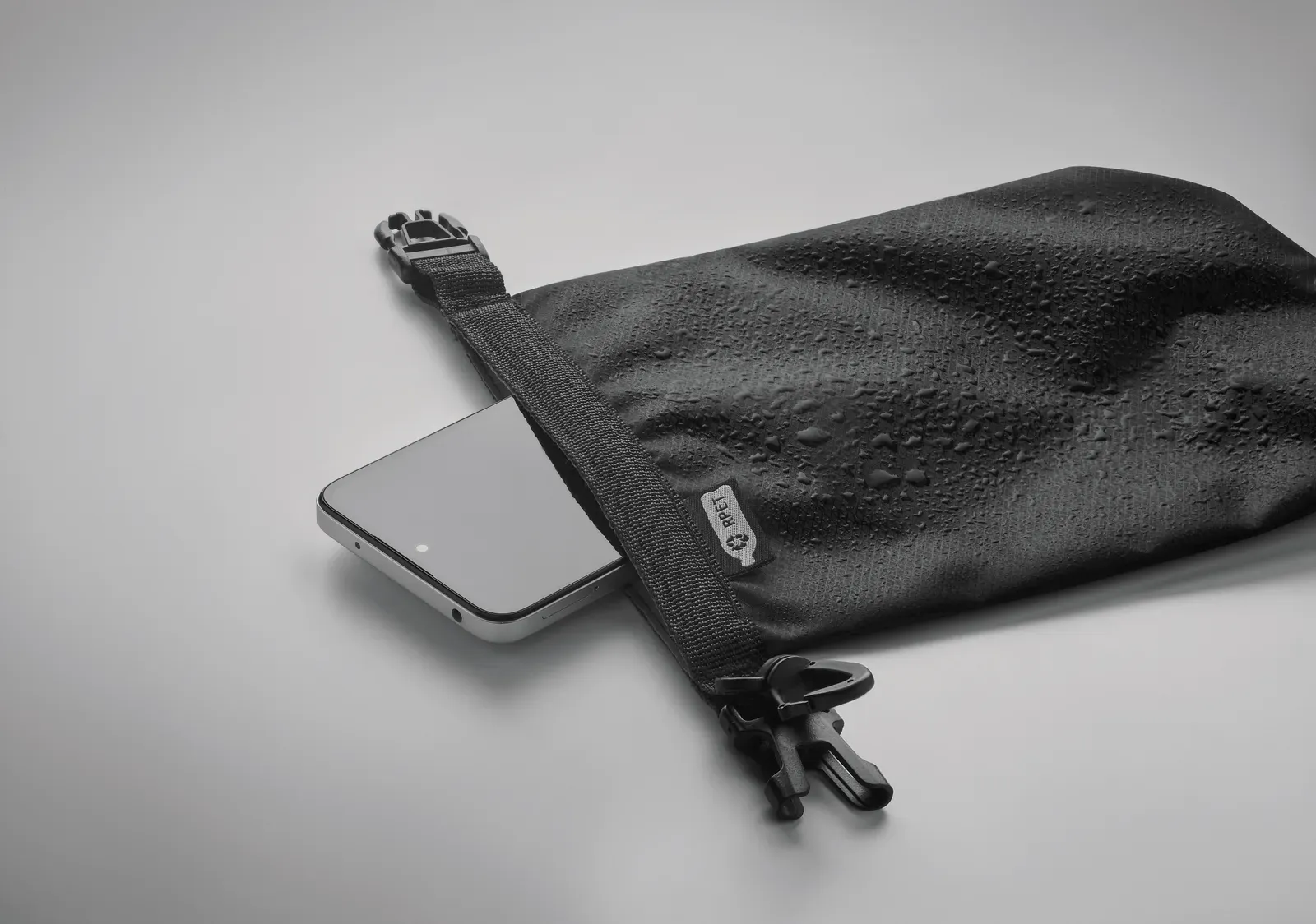 RPET Bag Bolsaible with Water-Resistant Fabric 17.5X24.5 cm MO2466 — Black