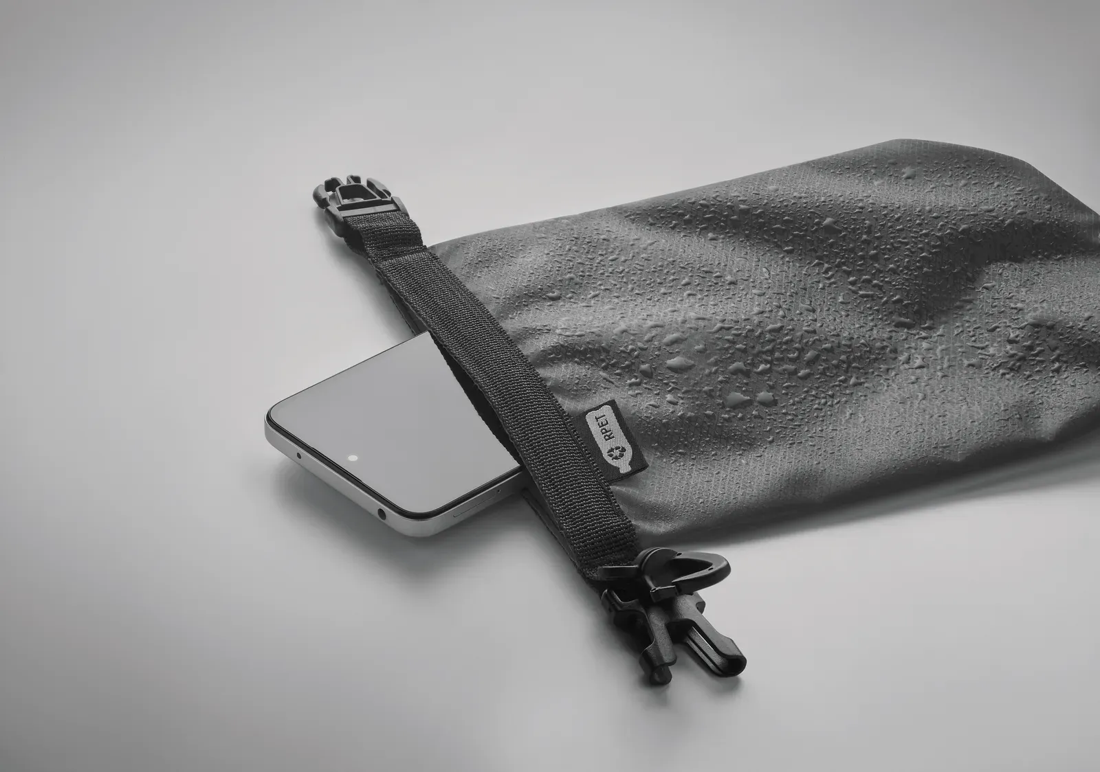 RPET Bag Bolsaible with Water-Resistant Fabric 17.5X24.5 cm MO2466 — Stone Grey