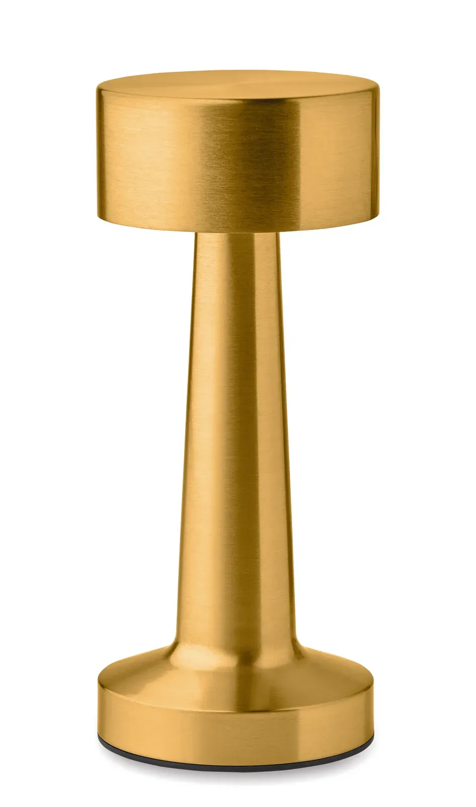 Hierluz – Iron Table Lamp with 12 LED Lights, Stepless Dimming, 3 Light Modes and Touch Control; USB Port and Rechargeable — Gold