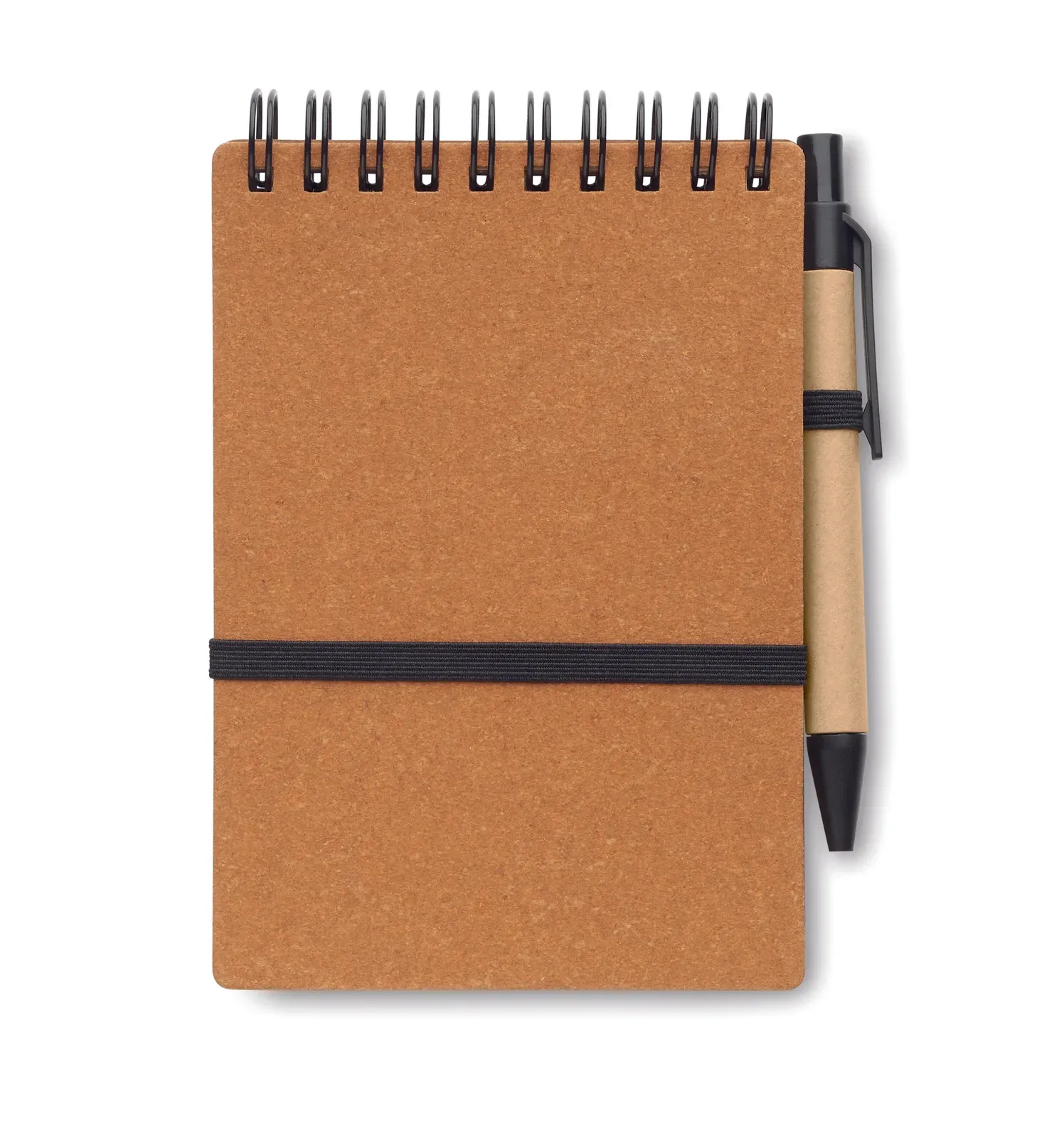 Notie Recycled Paper & PU Notebook + Pen Set – 140-Page FSC-Certified Refill — Brown