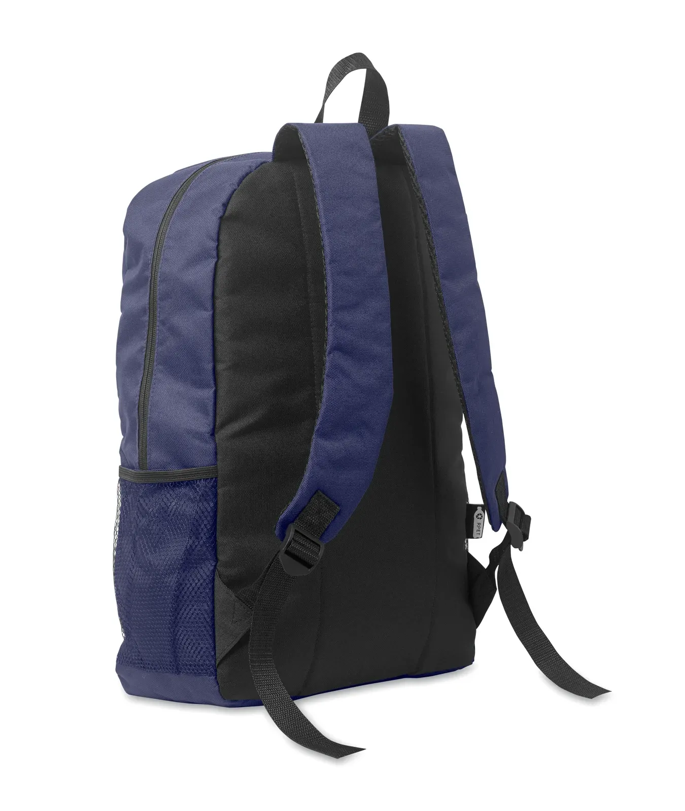 Polyester Backpack Hige with Mesh Pocket 29X16X46 cm MO2491 Backpack — Blue