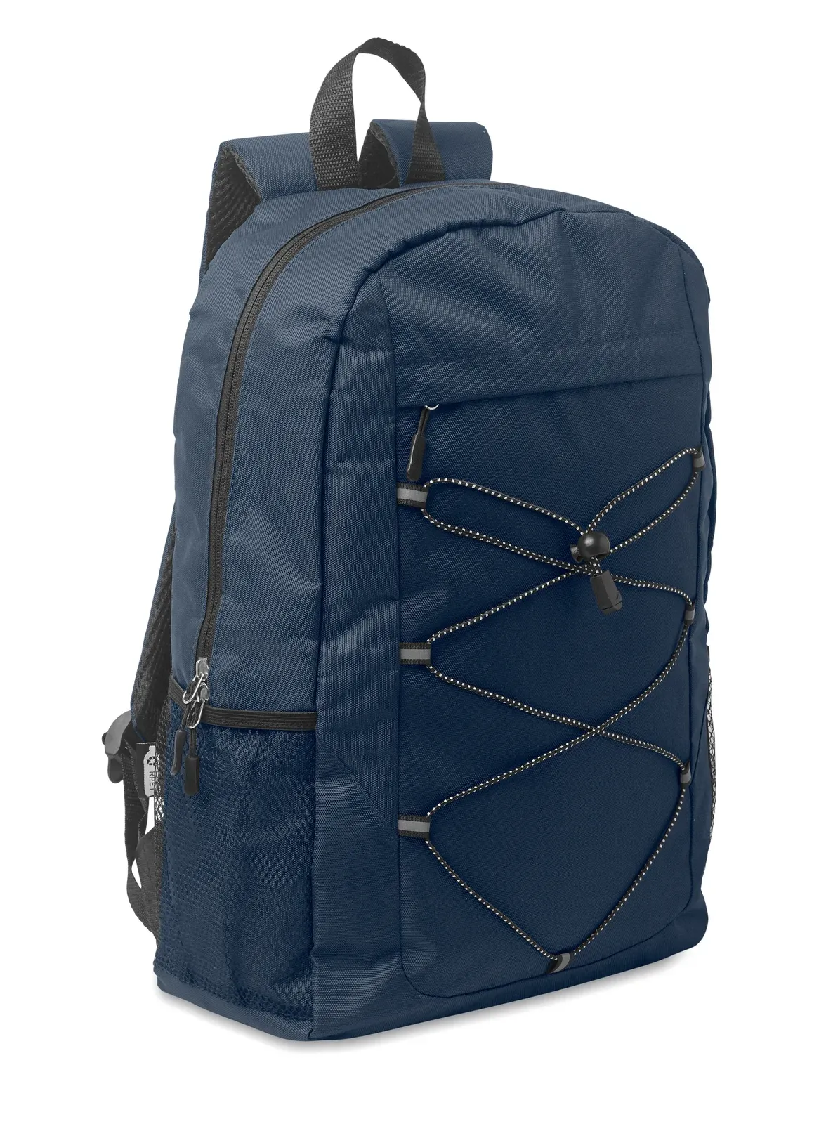 Polyester Backpack Hige with Mesh Pocket 29X16X46 cm MO2491 Backpack — French Navy