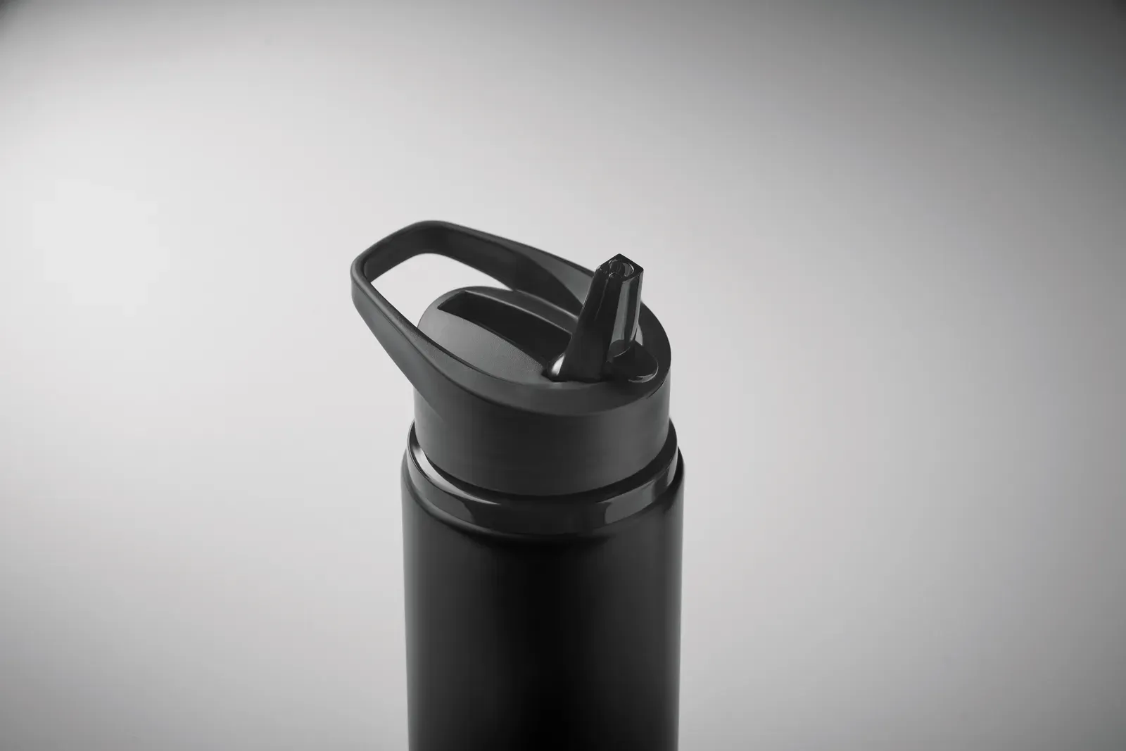 Spot – Recycled Stainless Steel (90% Recycled Stainless Steel and 10% Stainless Steel) Single Wall Bottle with Foldable — Black