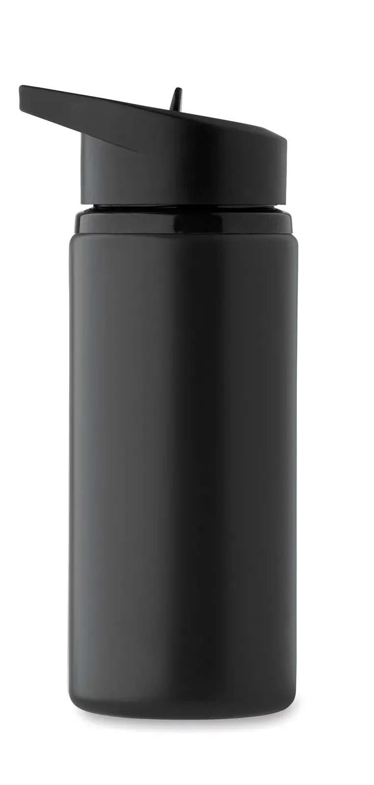 Spot – Recycled Stainless Steel (90% Recycled Stainless Steel and 10% Stainless Steel) Single Wall Bottle with Foldable — Black