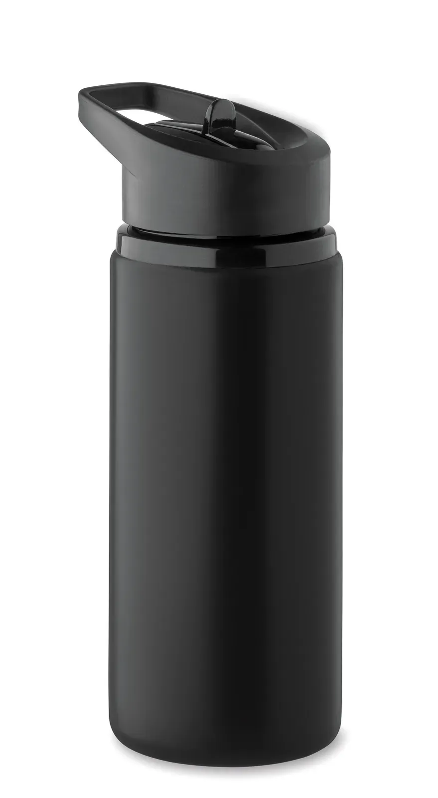 Spot – Recycled Stainless Steel (90% Recycled Stainless Steel and 10% Stainless Steel) Single Wall Bottle with Foldable — Black