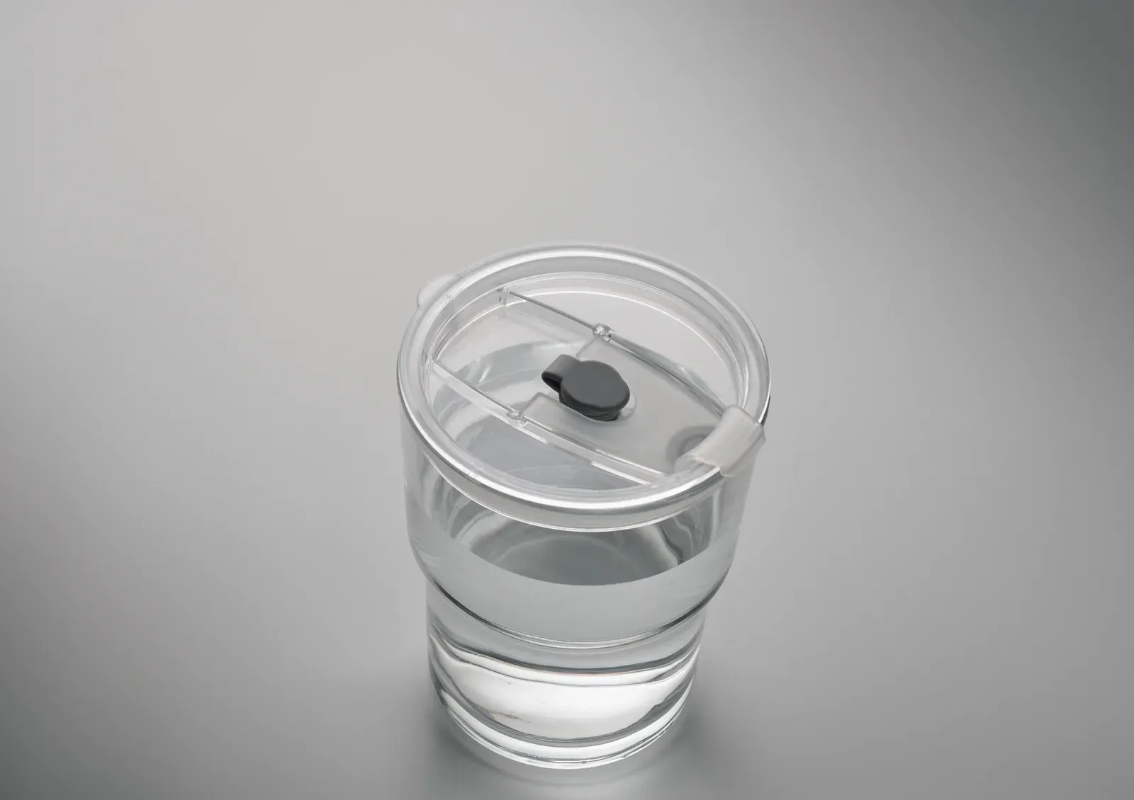 Sip – Glass Tumbler with Straw — Transparent
