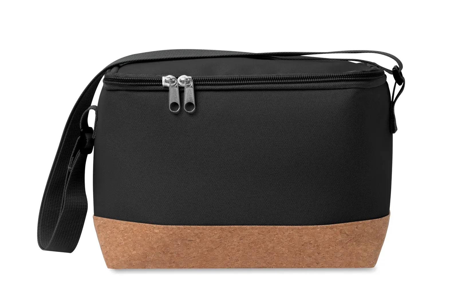 RPET Cooler Bag Koeler with 600d RPET 22X14.5X17 cm MO2504 Cooler Bag — Black