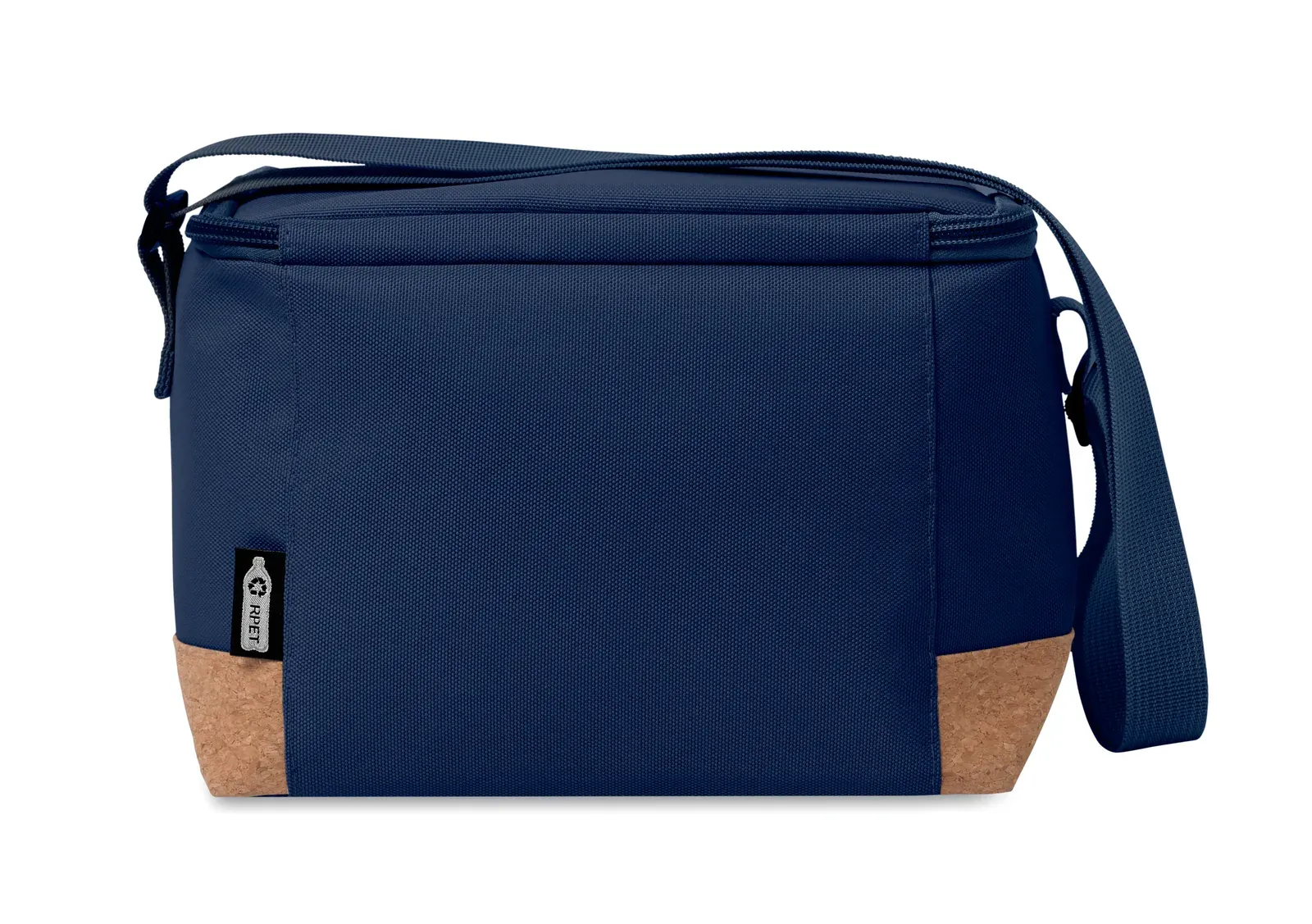 RPET Cooler Bag Koeler with 600d RPET 22X14.5X17 cm MO2504 Cooler Bag — French Navy