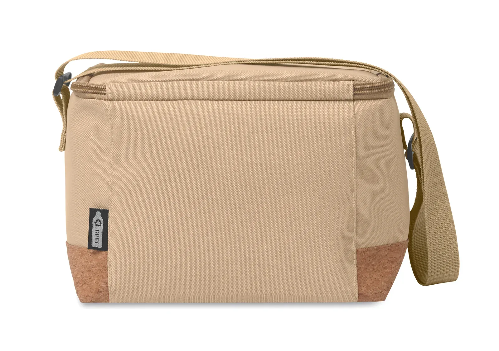 RPET Cooler Bag Koeler with 600d RPET 22X14.5X17 cm MO2504 Cooler Bag — Khaki