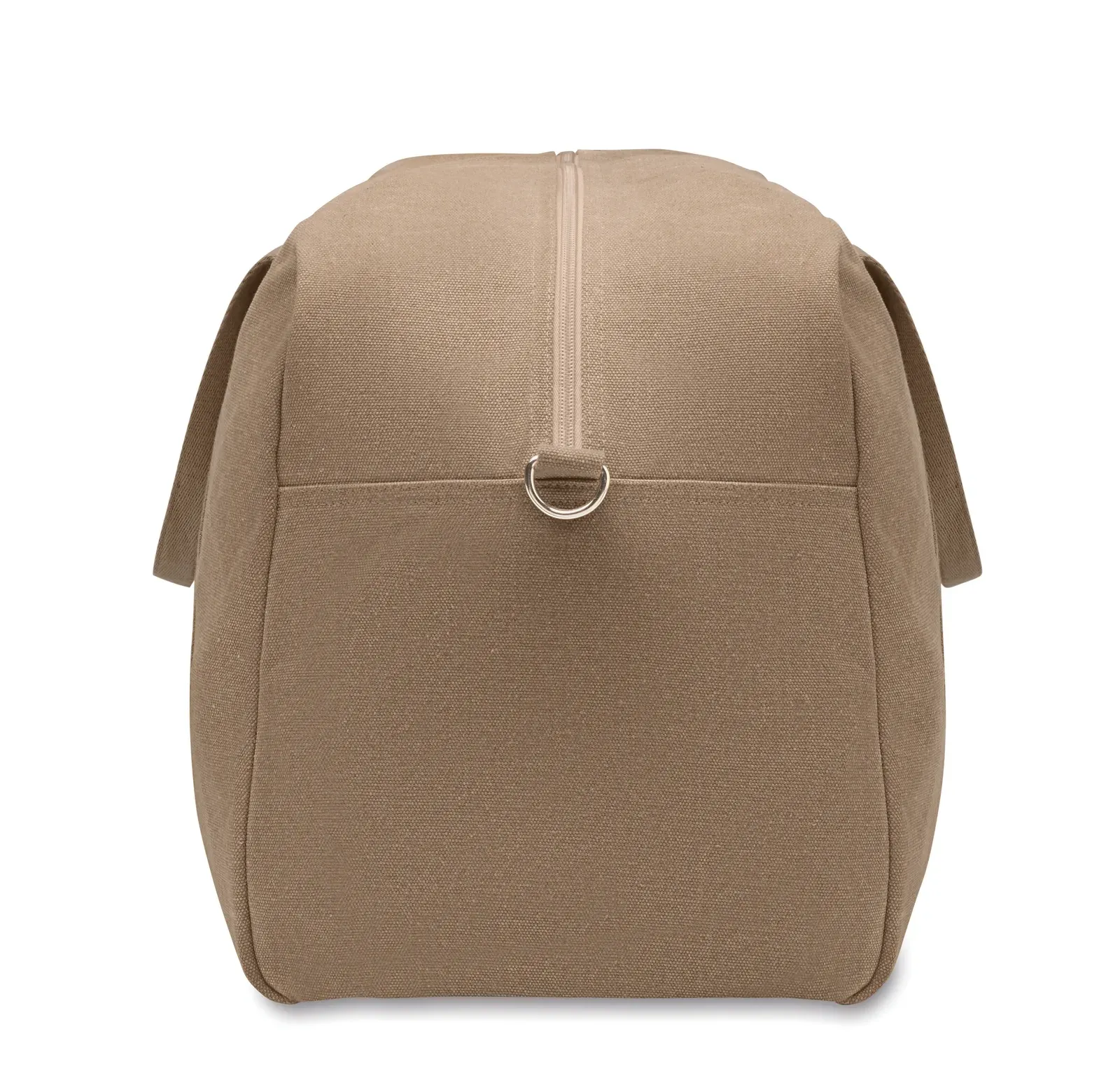 Recycled Cotton Duffle Bag Duffas Colour with Adjustable Strap — Khaki