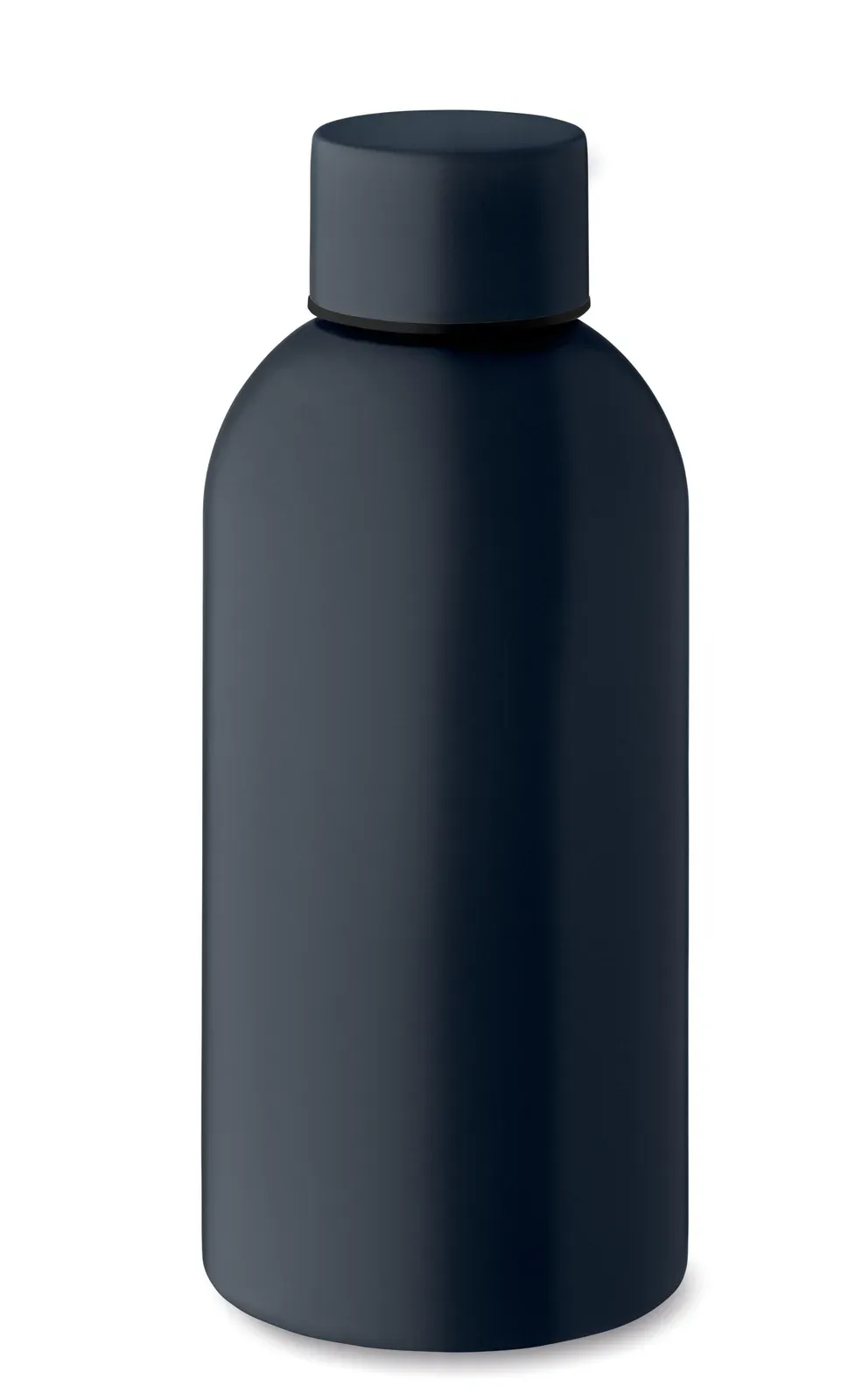Athena Mid – Single Wall Bottle in Recycled Stainless Steel (90 % Recycled Stainless Steel and 10% Stainless Steel) with Lid — French Navy