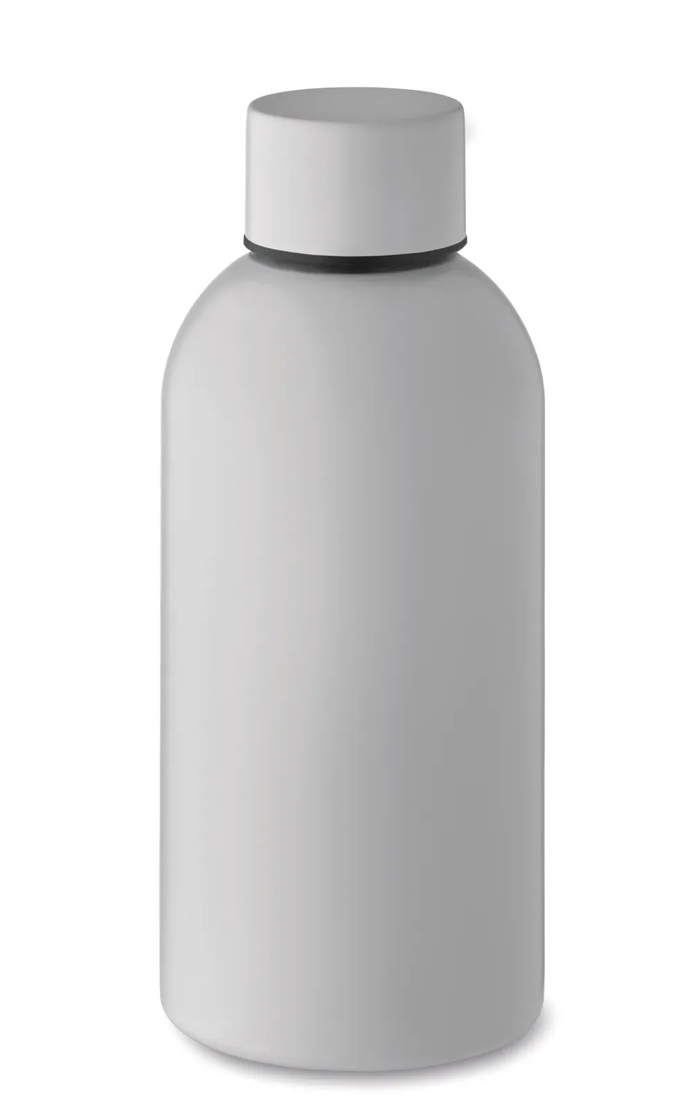 Athena Mid – Single Wall Bottle in Recycled Stainless Steel (90 % Recycled Stainless Steel and 10% Stainless Steel) with Lid — White