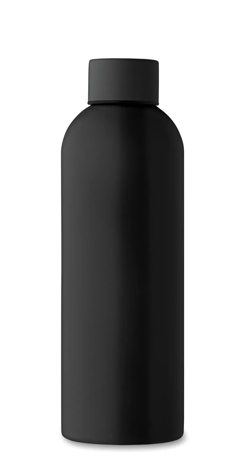 Athena Plus – Single Wall Bottle Recycled Stainless Steel (90% Recycled Stainless Steel and 10% Stainless Steel) with Rubber — Black