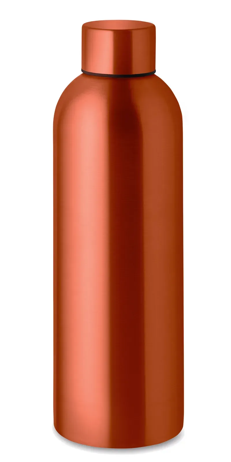 Athena Plus – Single Wall Bottle Recycled Stainless Steel (90% Recycled Stainless Steel and 10% Stainless Steel) with Rubber — Orange