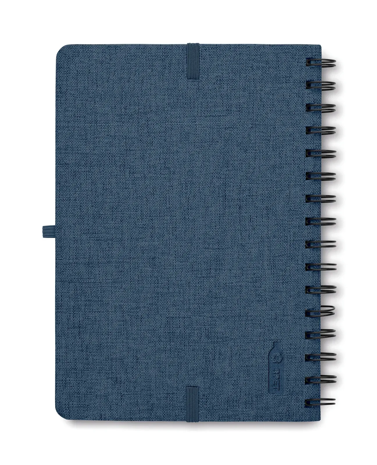 Strata A5 RPET Notebook with Phone Stand – Twin-Wire, 160-Page Recycled Refill — Blue