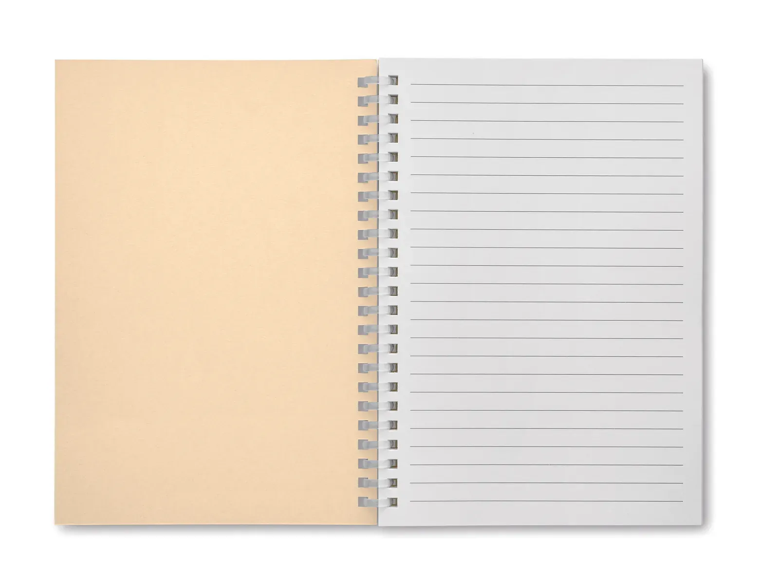Recarnote A5 Ring-Bound Recycled Carton Notebook – 160-Page FSC-Certified Refill — Beige
