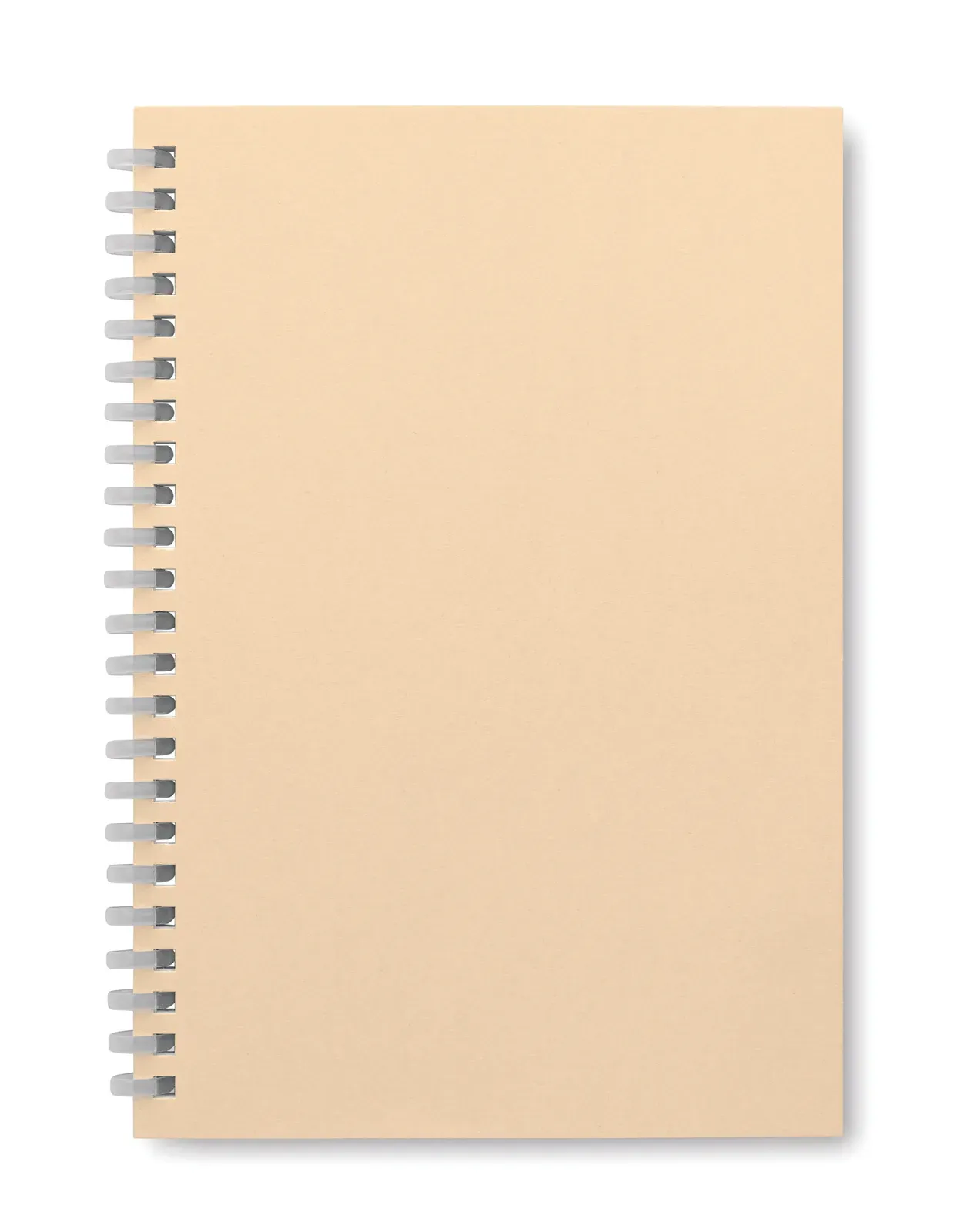 Recarnote A5 Ring-Bound Recycled Carton Notebook – 160-Page FSC-Certified Refill — Beige
