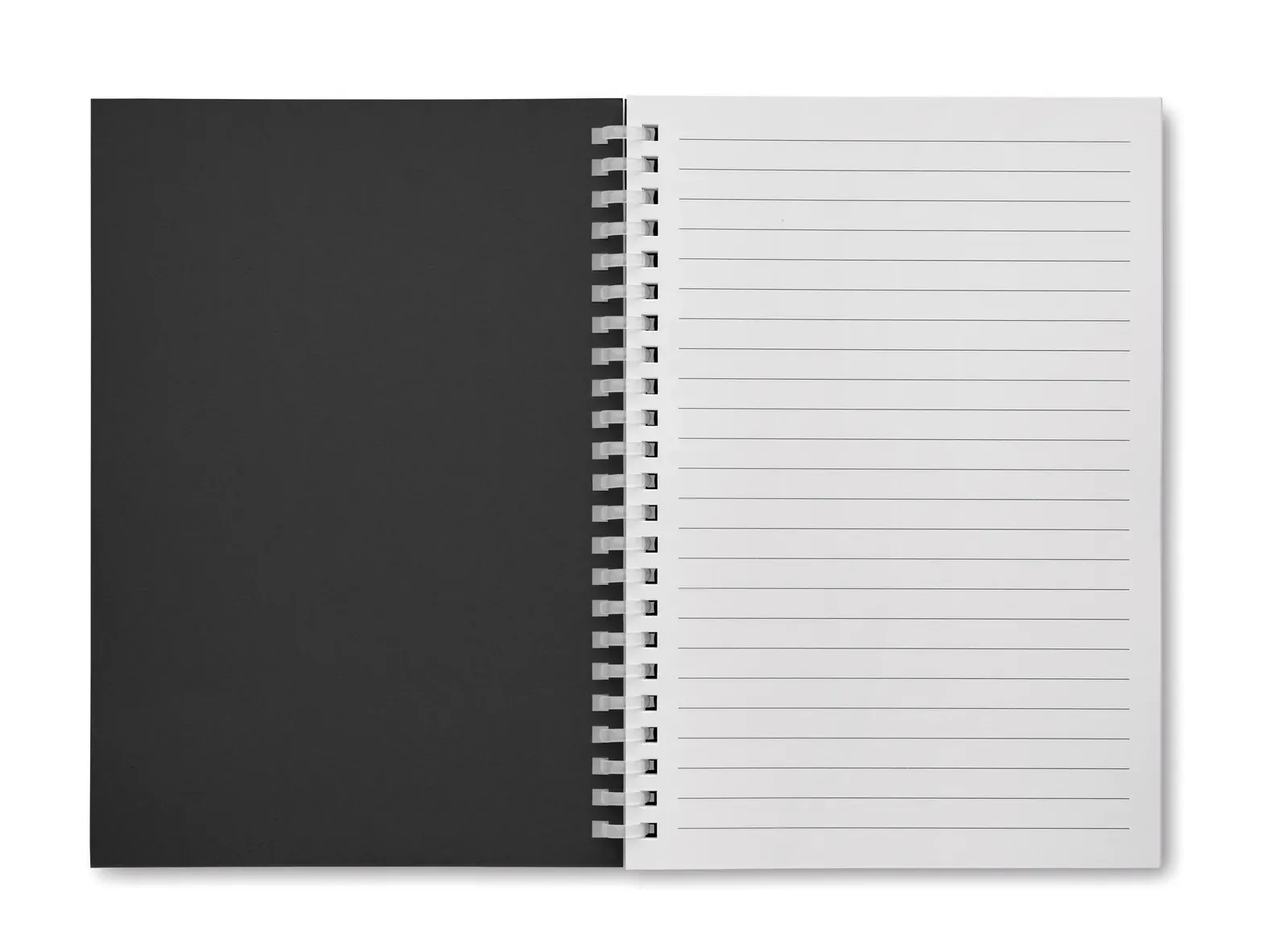 Recarnote A5 Ring-Bound Recycled Carton Notebook – 160-Page FSC-Certified Refill — Black